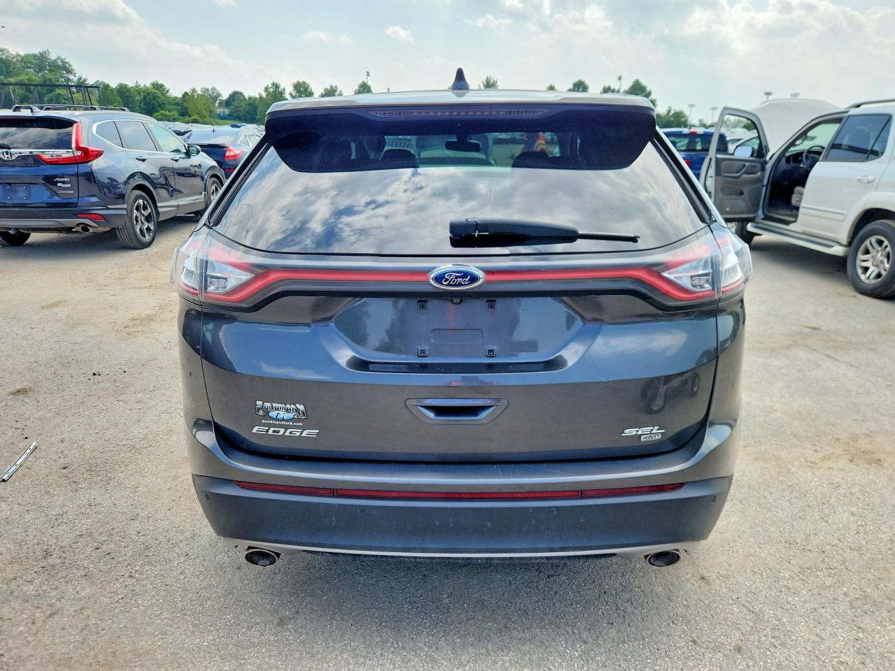 2015 Ford Edge Sel Gray vin: 2FMTK4J86FBC11709