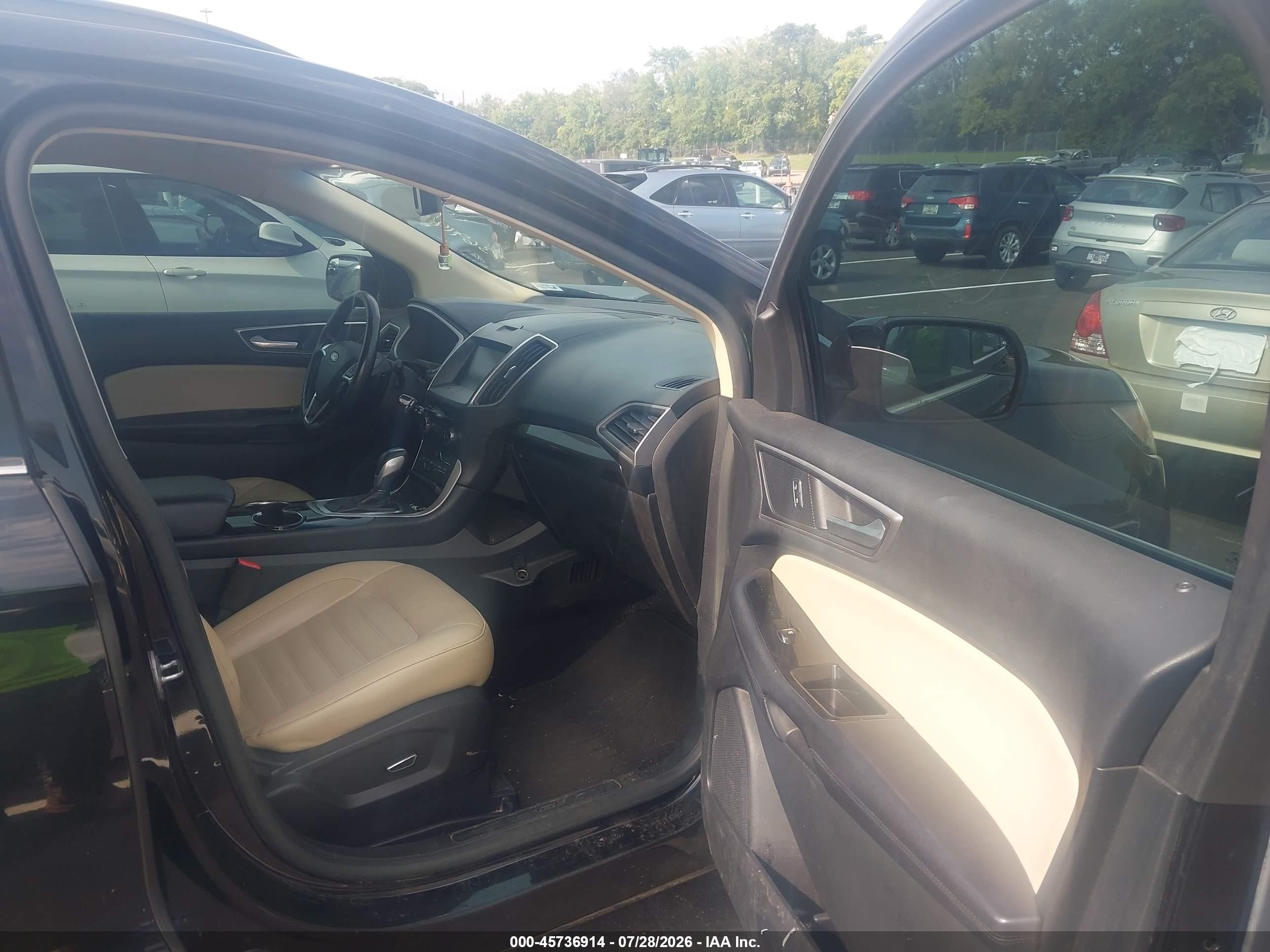 2015 Ford Edge Sel Black vin: 2FMTK4J87FBB09898