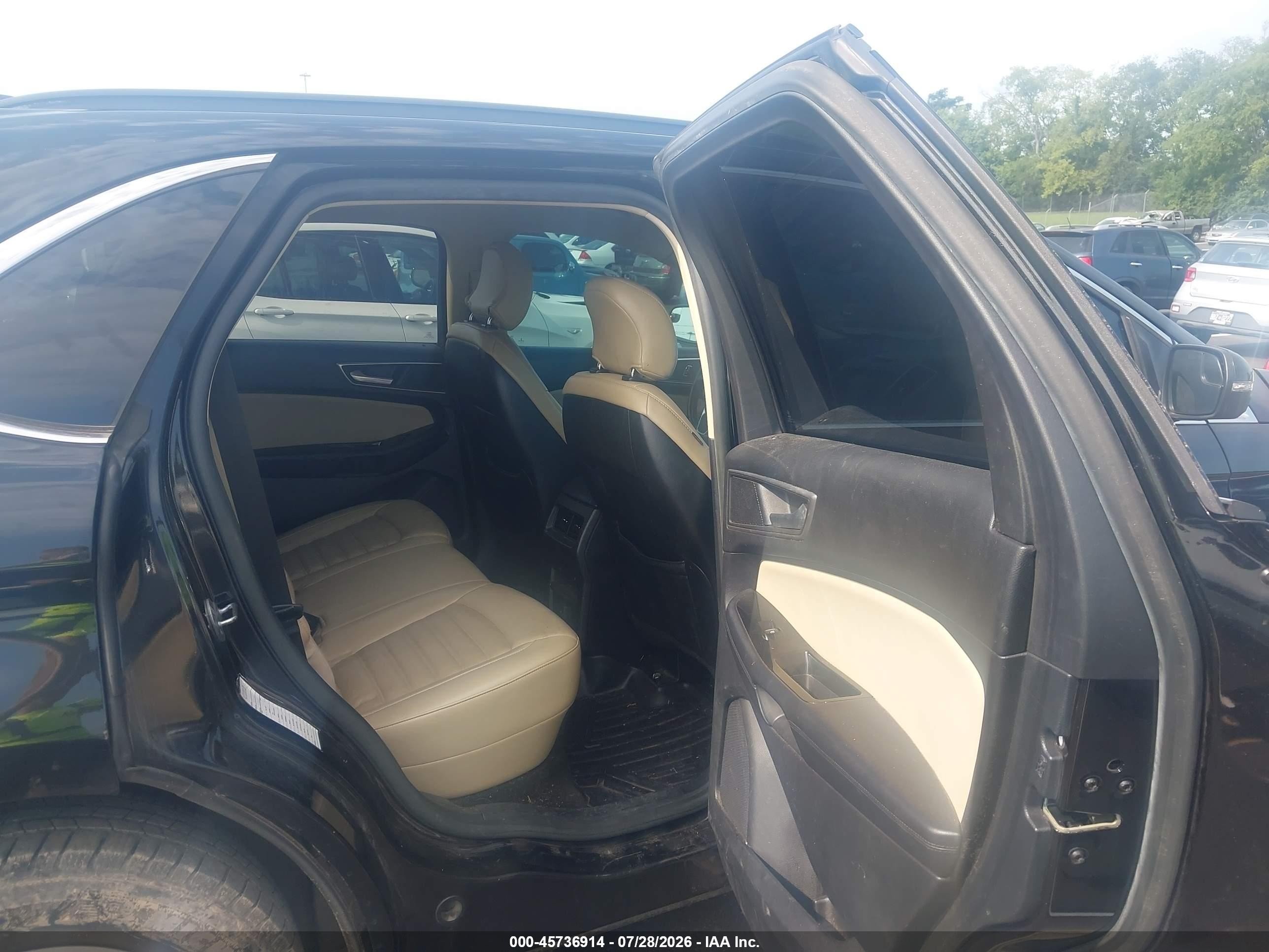 2015 Ford Edge Sel Black vin: 2FMTK4J87FBB09898