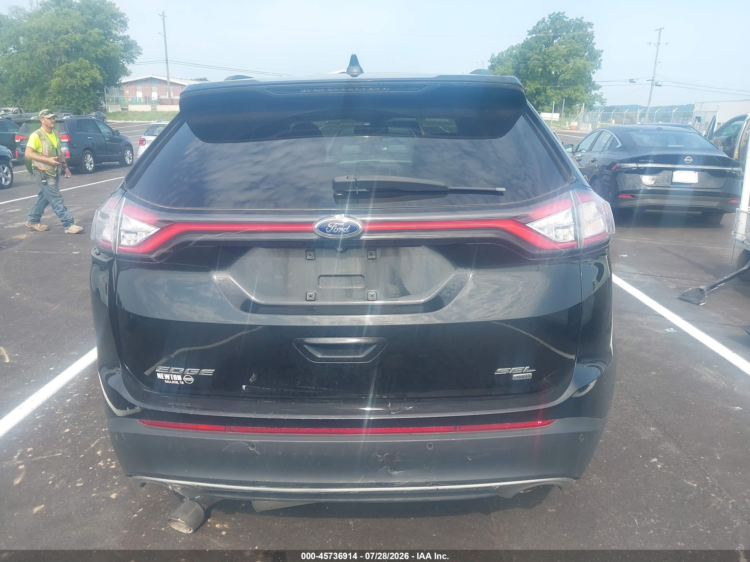 2015 Ford Edge Sel Black vin: 2FMTK4J87FBB09898
