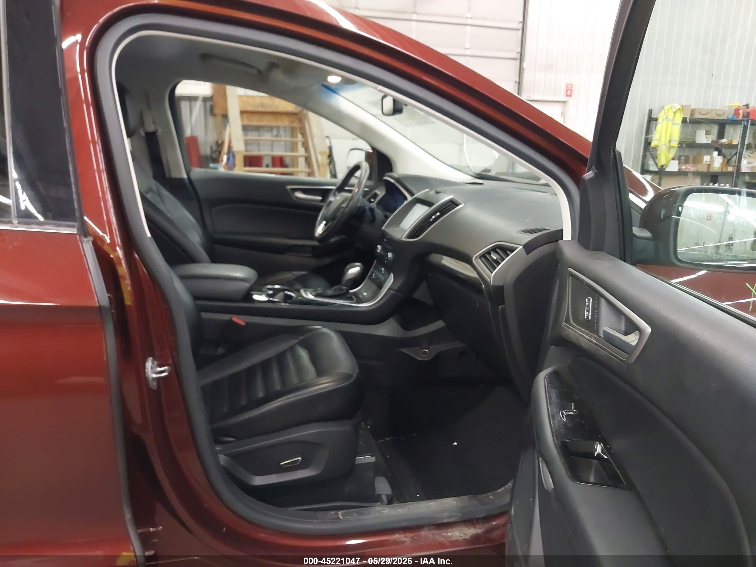 2015 Ford Edge Sel Red vin: 2FMTK4J87FBB16026