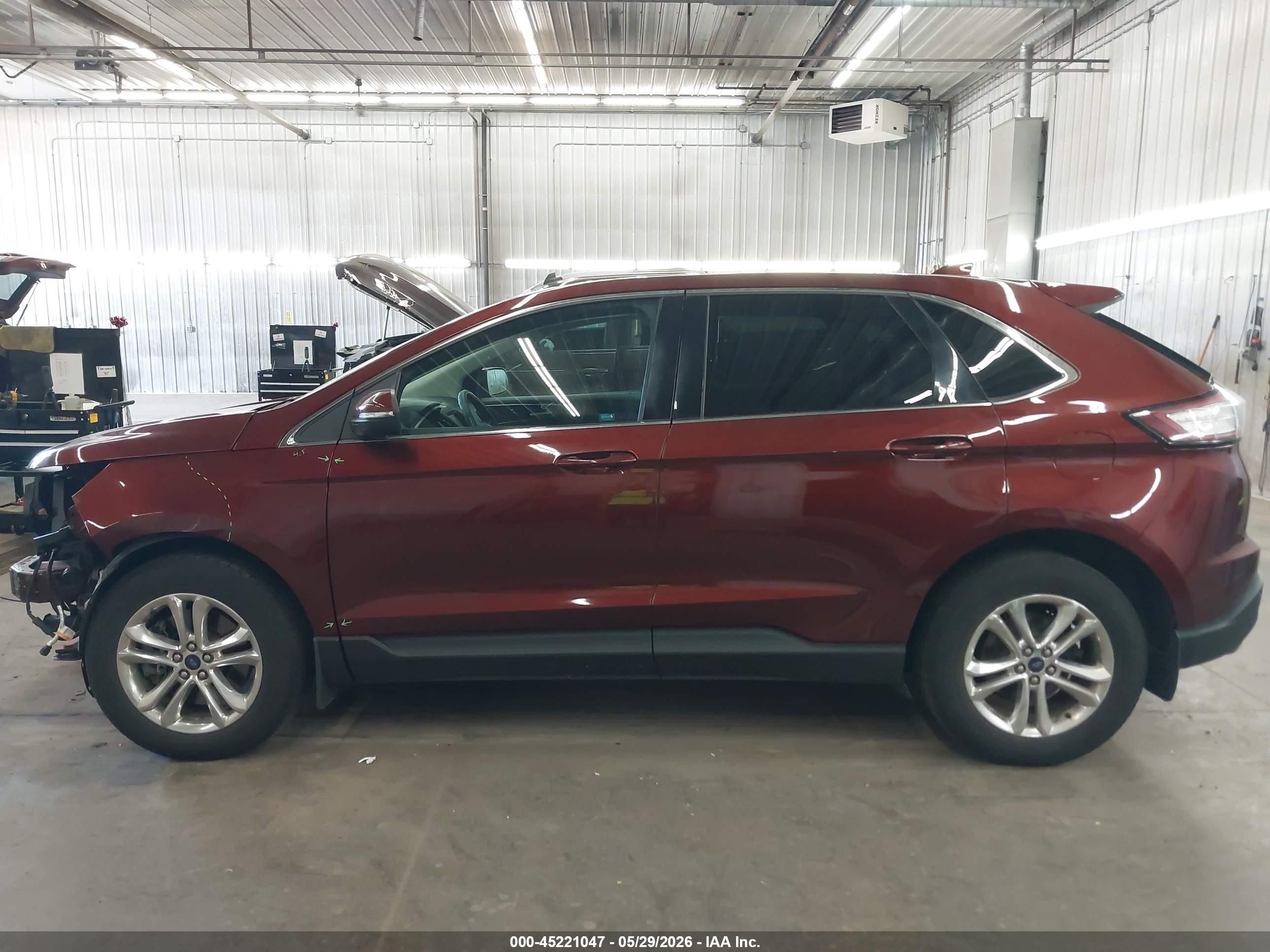 2015 Ford Edge Sel Red vin: 2FMTK4J87FBB16026