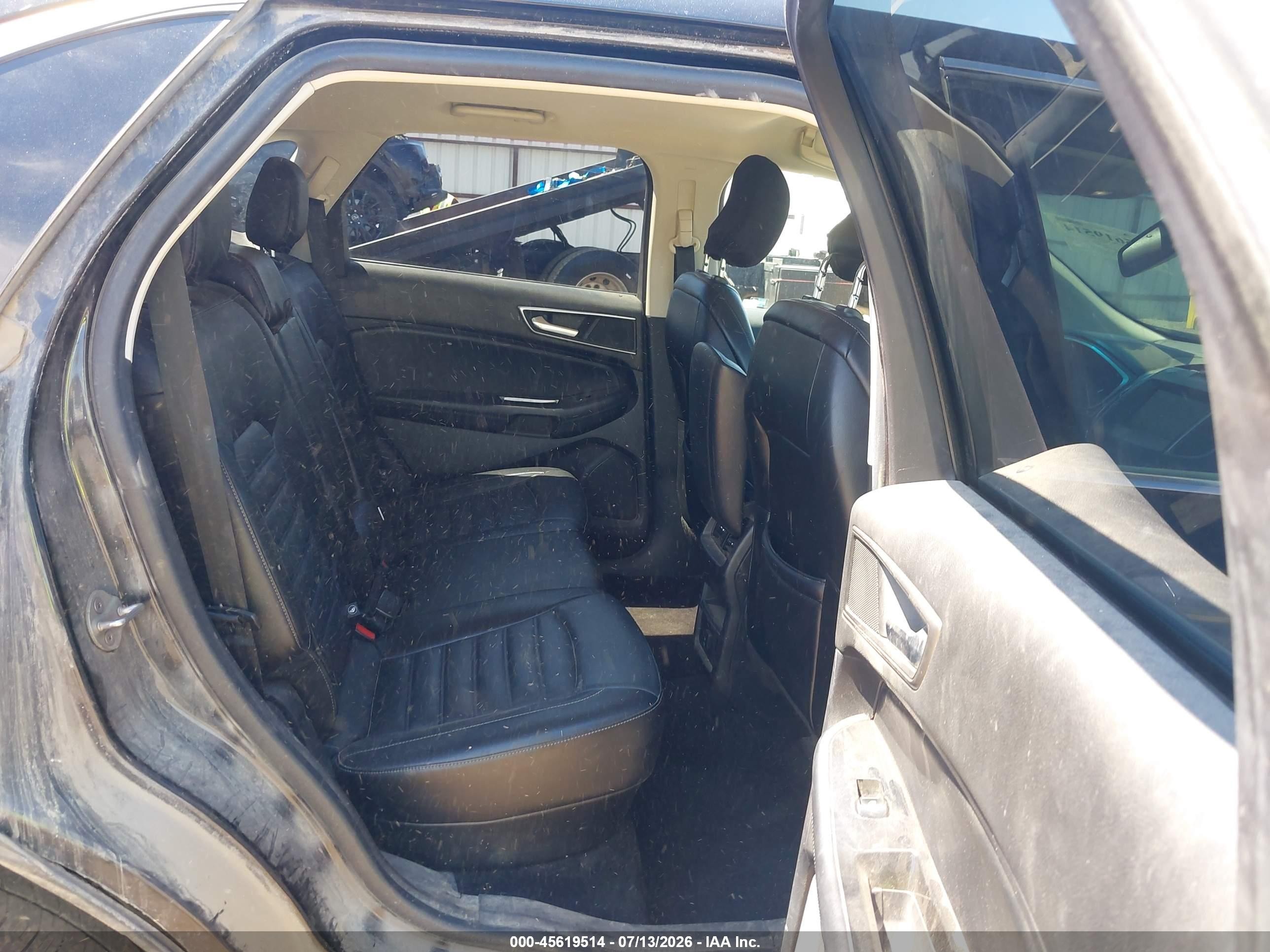 2015 Ford Edge Sel Черный vin: 2FMTK4J87FBB57028