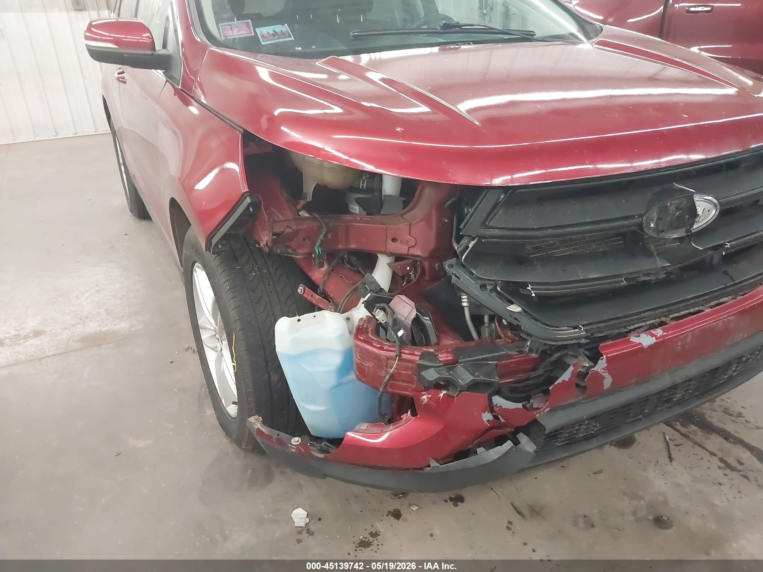 2015 Ford Edge Sel Темно-бордовый vin: 2FMTK4J87FBB95438