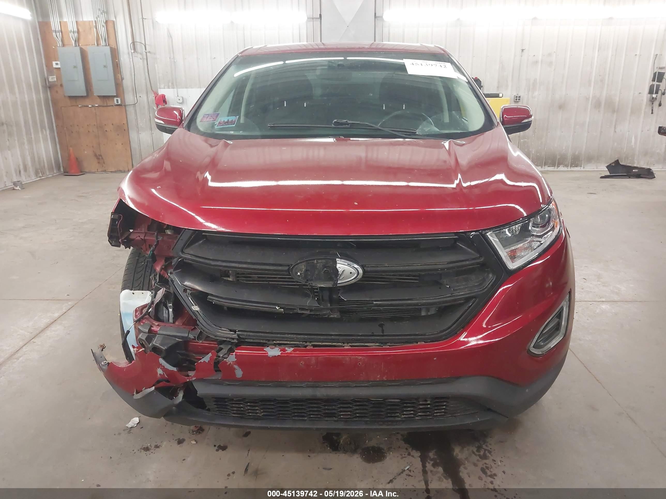 2015 Ford Edge Sel Темно-бордовый vin: 2FMTK4J87FBB95438