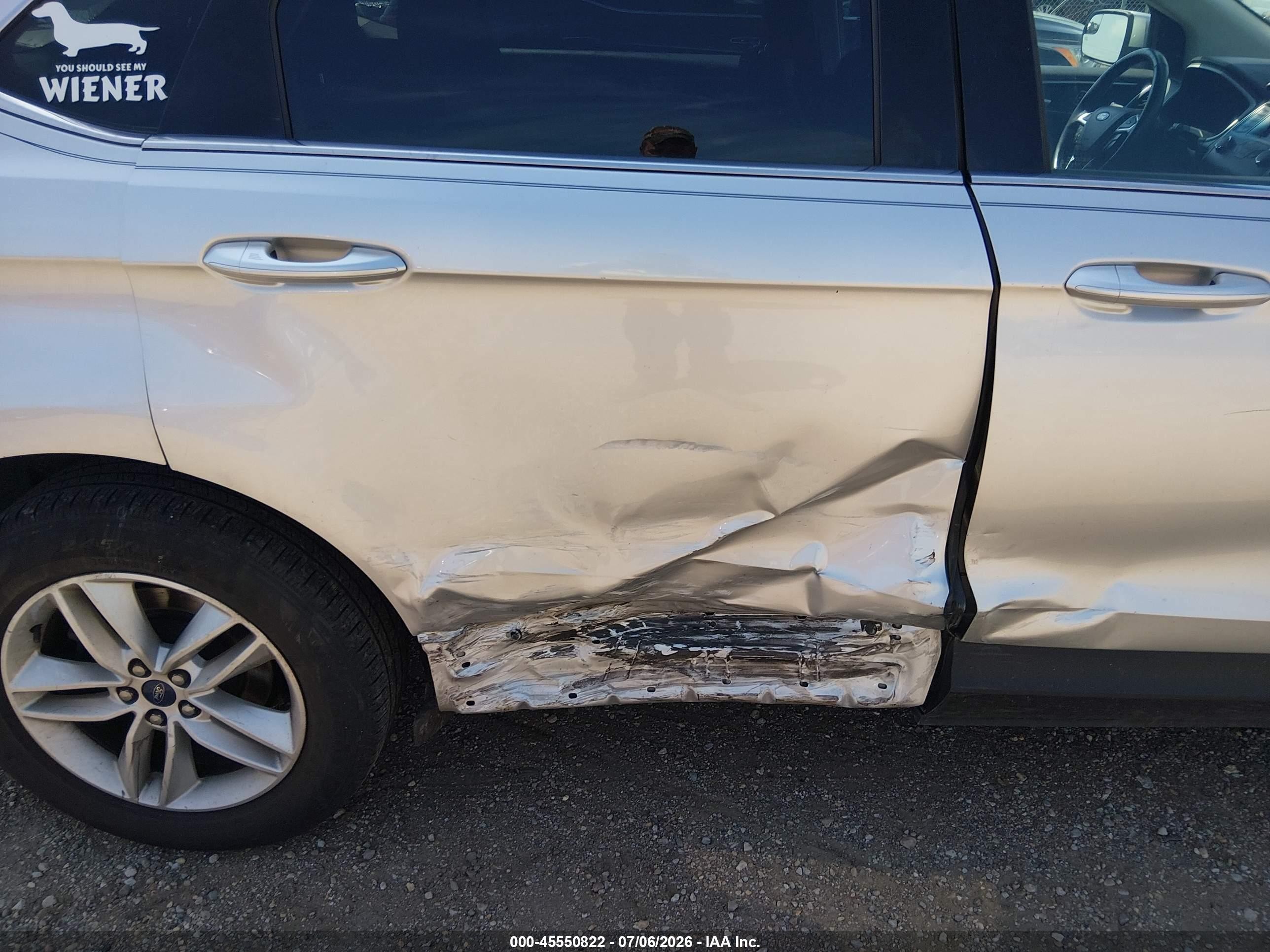 2015 Ford Edge Sel Silver vin: 2FMTK4J87FBB97531