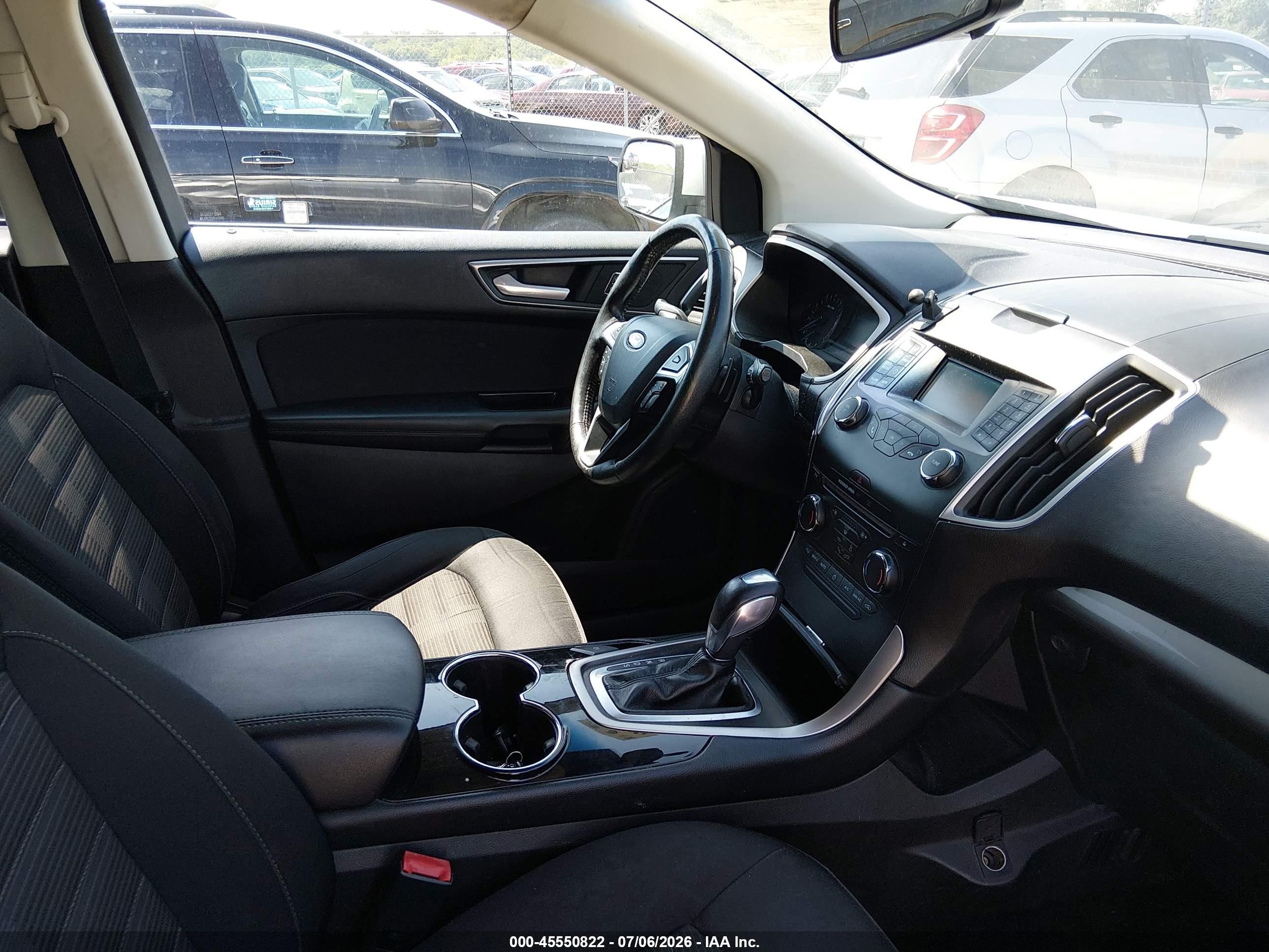 2015 Ford Edge Sel Silver vin: 2FMTK4J87FBB97531