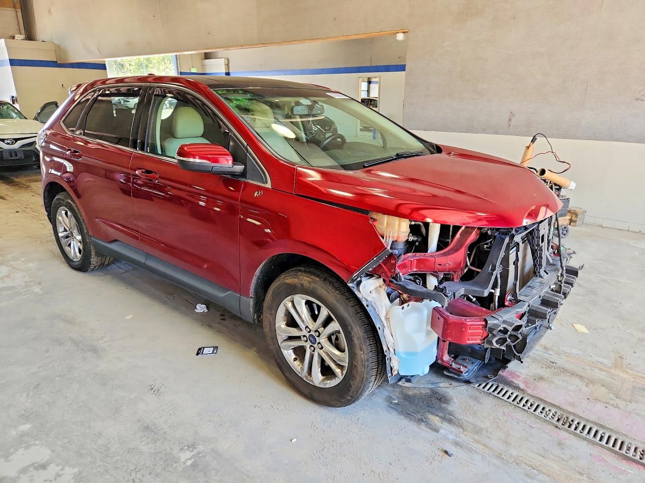 2015 Ford Edge Sel Burgundy vin: 2FMTK4J87FBC14893