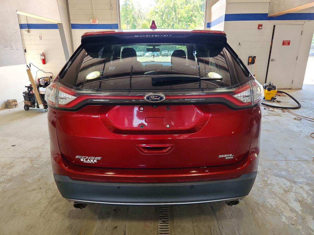 2015 Ford Edge Sel Burgundy vin: 2FMTK4J87FBC14893