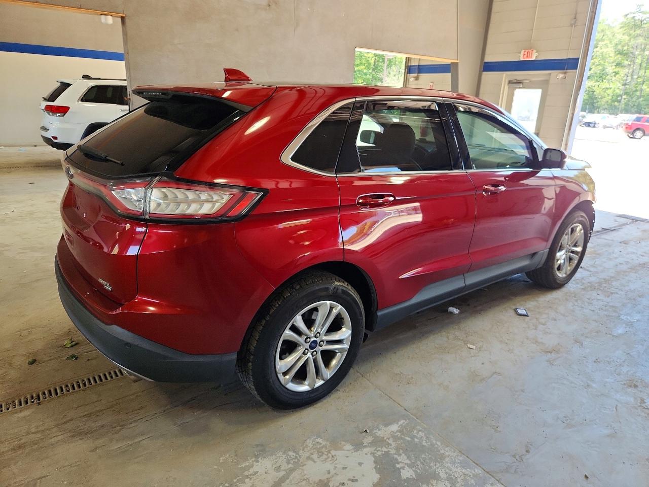 2015 Ford Edge Sel Burgundy vin: 2FMTK4J87FBC14893