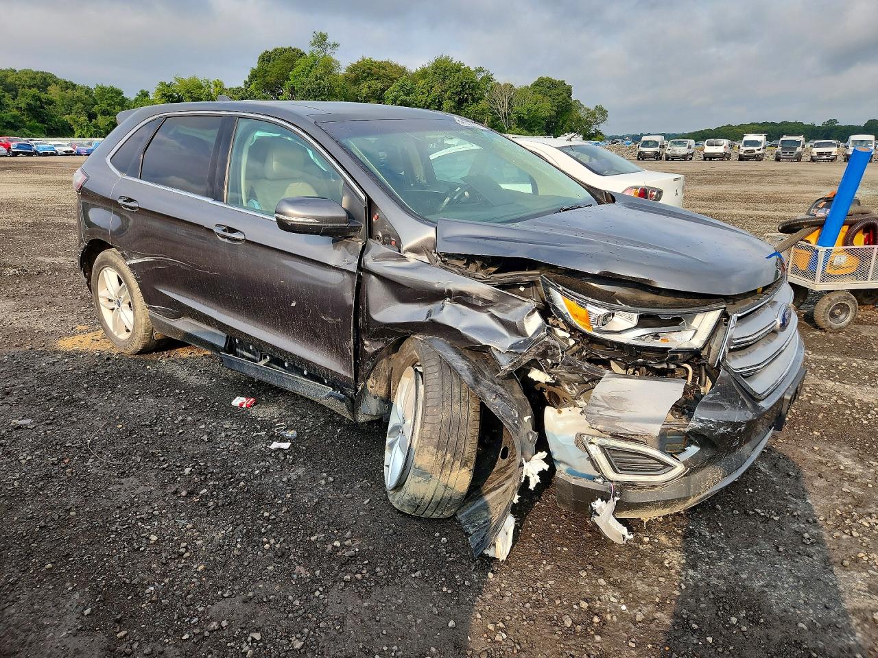 2015 Ford Edge Sel Tan vin: 2FMTK4J87FBC36263