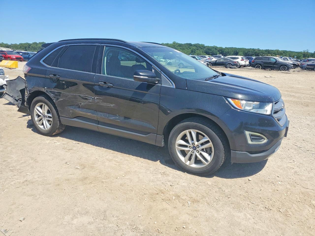 2015 Ford Edge Sel Black vin: 2FMTK4J88FBB22899