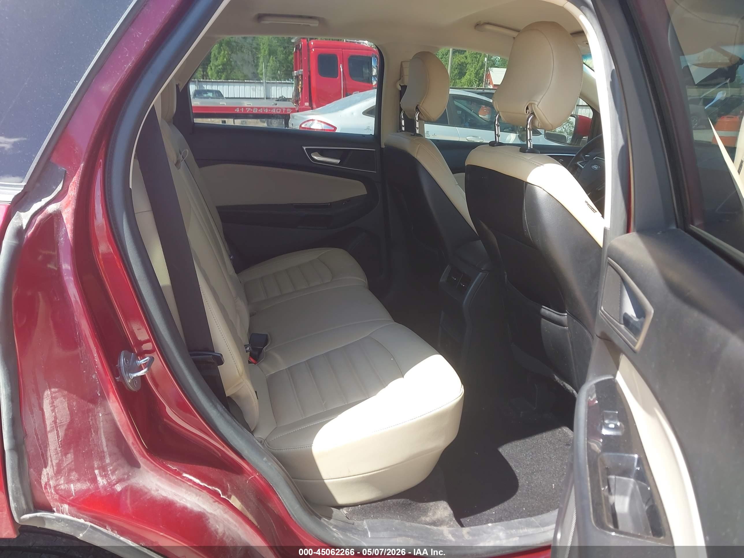 2015 Ford Edge Sel Red vin: 2FMTK4J88FBB27228