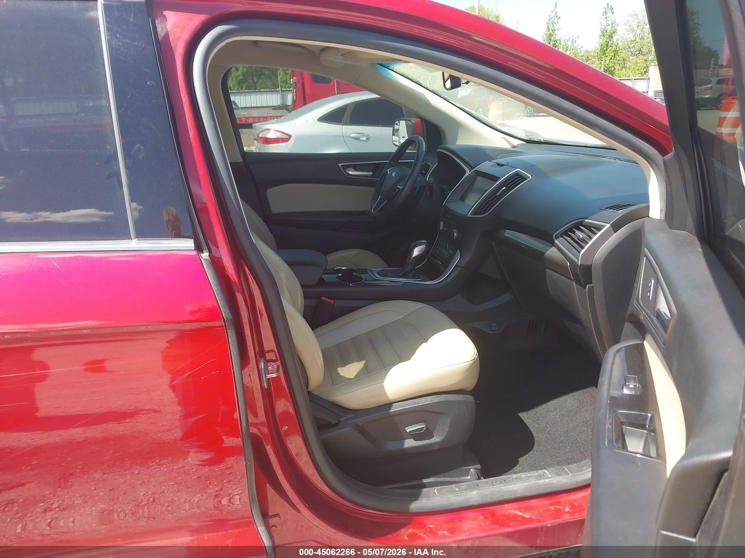 2015 Ford Edge Sel Red vin: 2FMTK4J88FBB27228
