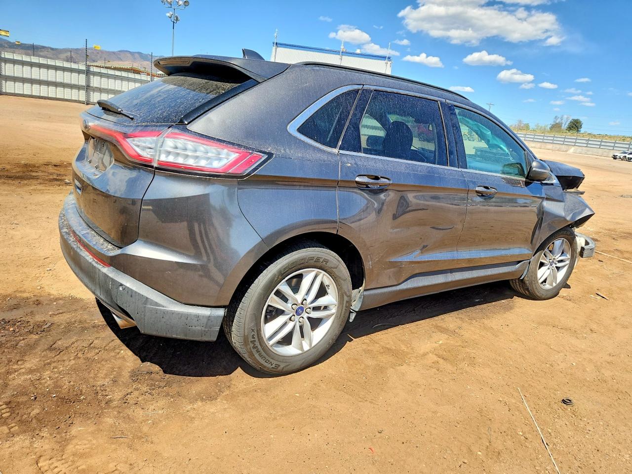 2015 Ford Edge Sel Gray vin: 2FMTK4J88FBB35264