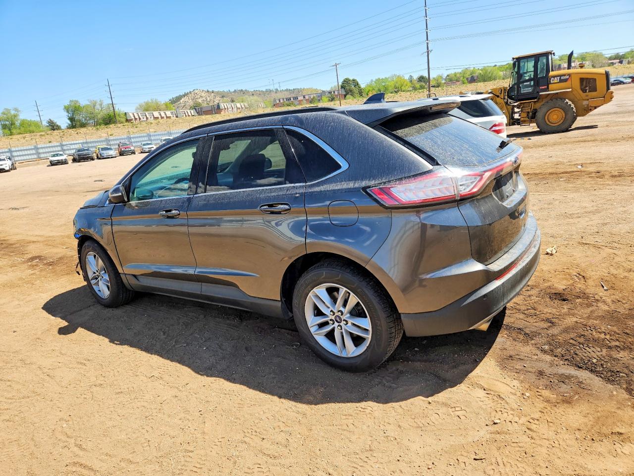 2015 Ford Edge Sel Gray vin: 2FMTK4J88FBB35264