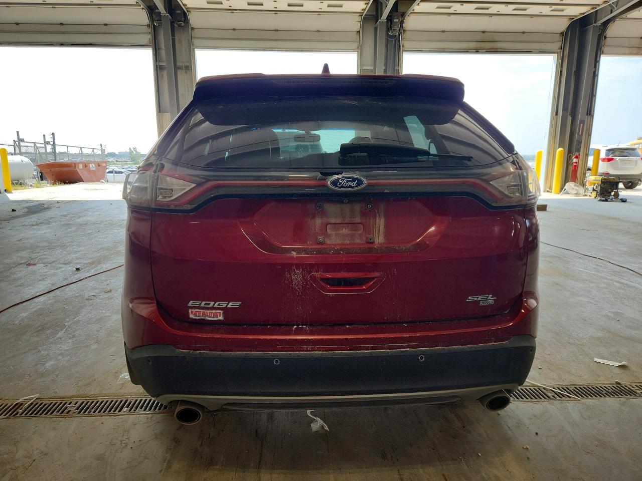 2015 Ford Edge Sel Red vin: 2FMTK4J88FBB35734