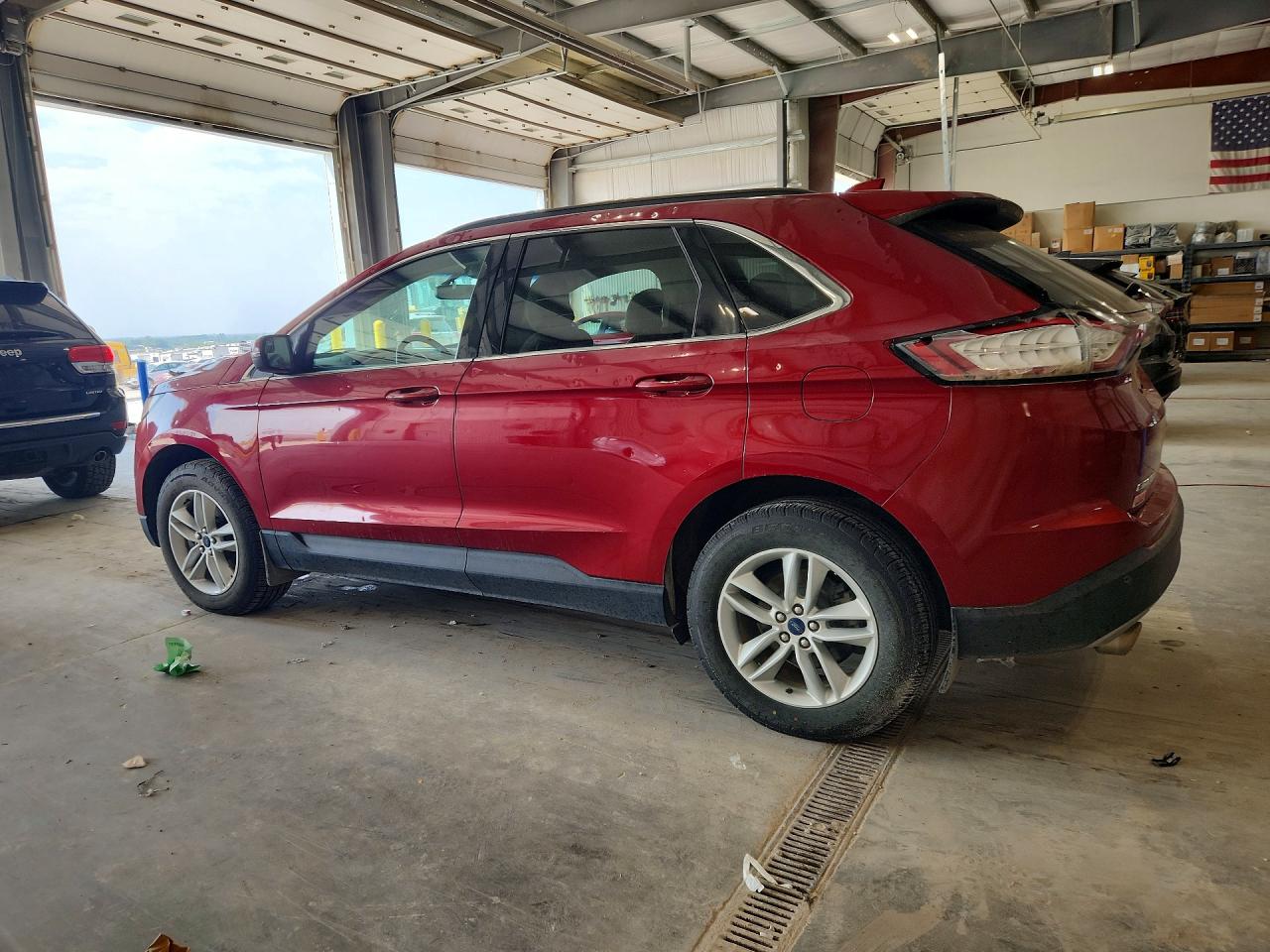 2015 Ford Edge Sel Red vin: 2FMTK4J88FBB35734