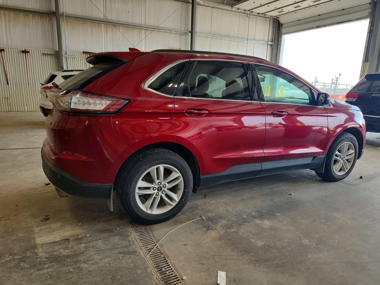 2015 Ford Edge Sel Red vin: 2FMTK4J88FBB35734