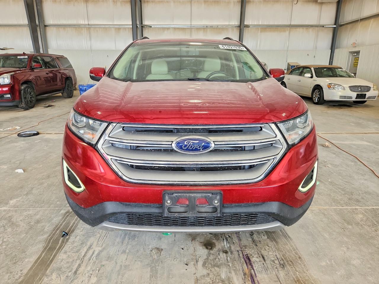 2015 Ford Edge Sel Red vin: 2FMTK4J88FBB35734