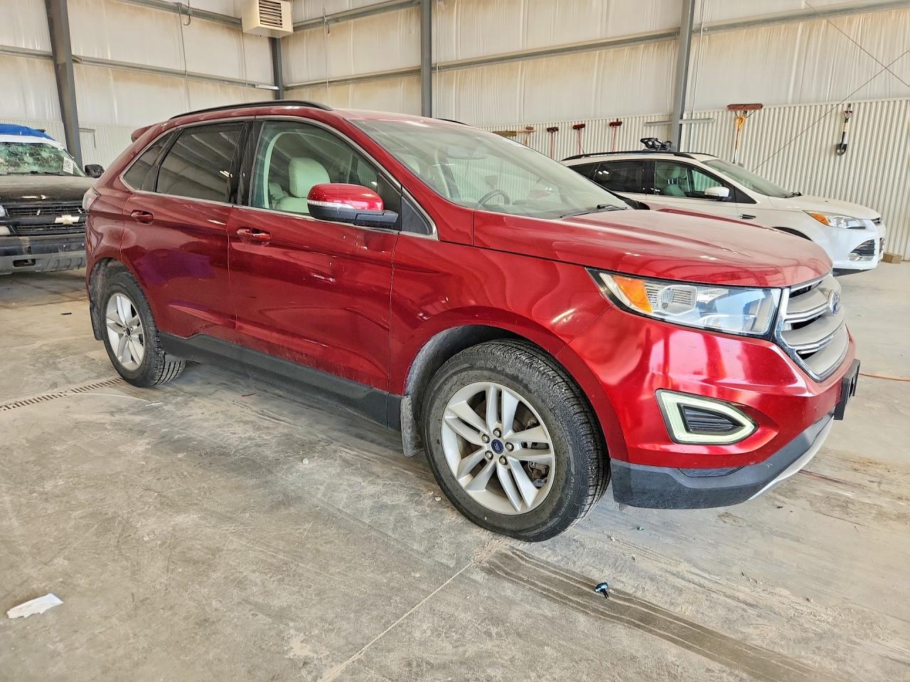 2015 Ford Edge Sel Red vin: 2FMTK4J88FBB35734