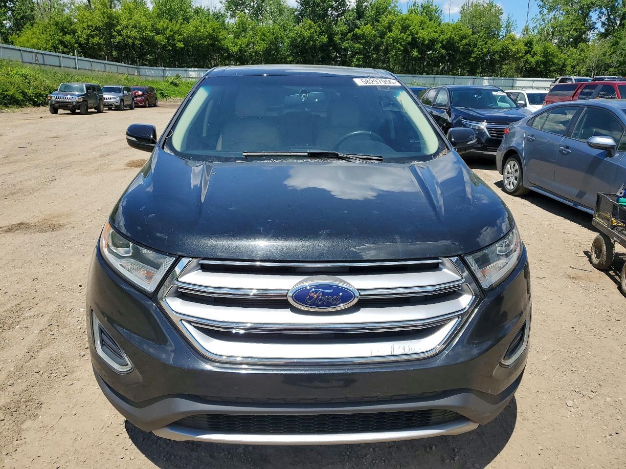 2015 Ford Edge Sel Black vin: 2FMTK4J88FBB55255