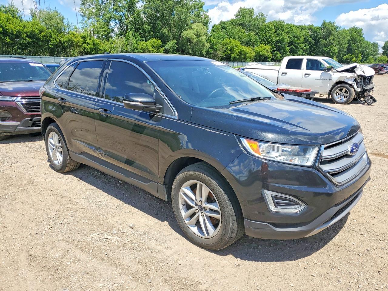 2015 Ford Edge Sel Black vin: 2FMTK4J88FBB55255