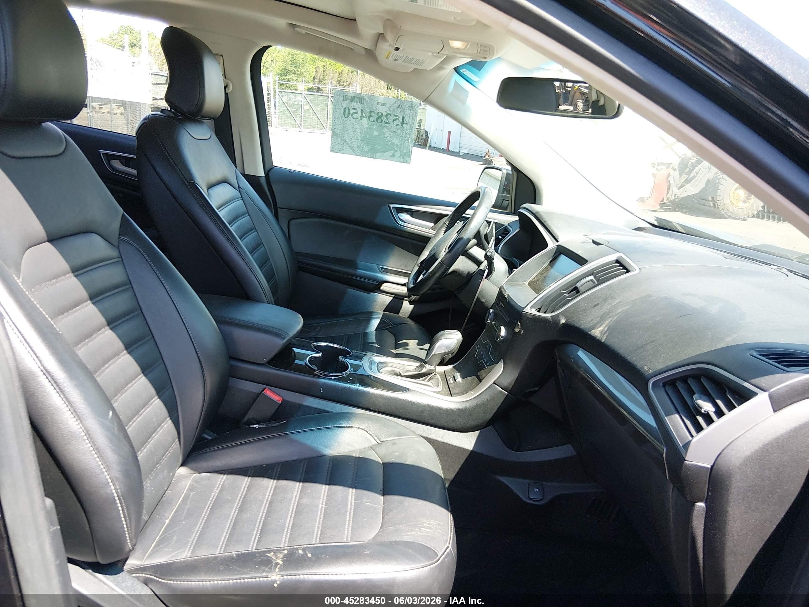 2015 Ford Edge Sel Черный vin: 2FMTK4J88FBB63520