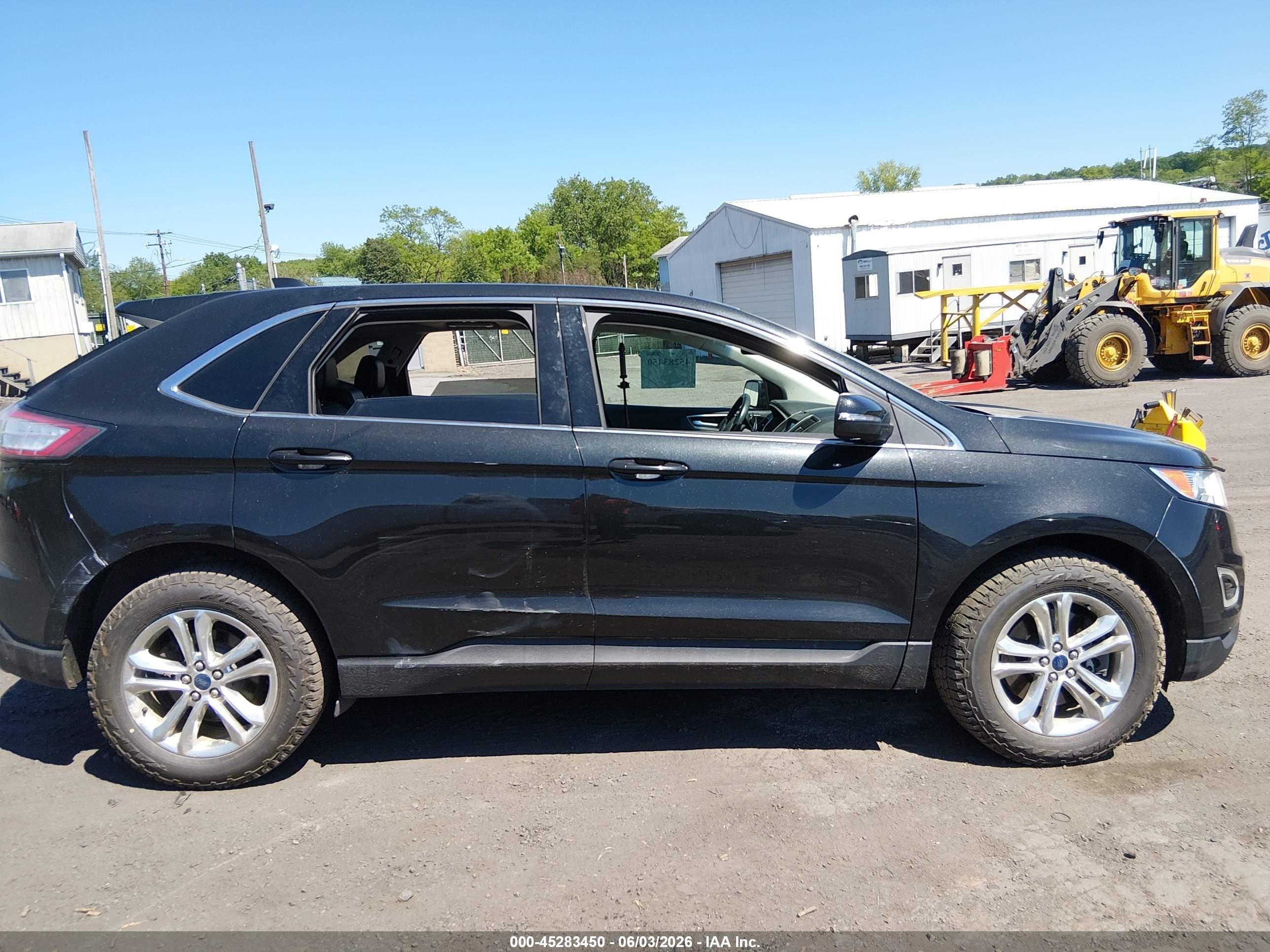 2015 Ford Edge Sel Черный vin: 2FMTK4J88FBB63520
