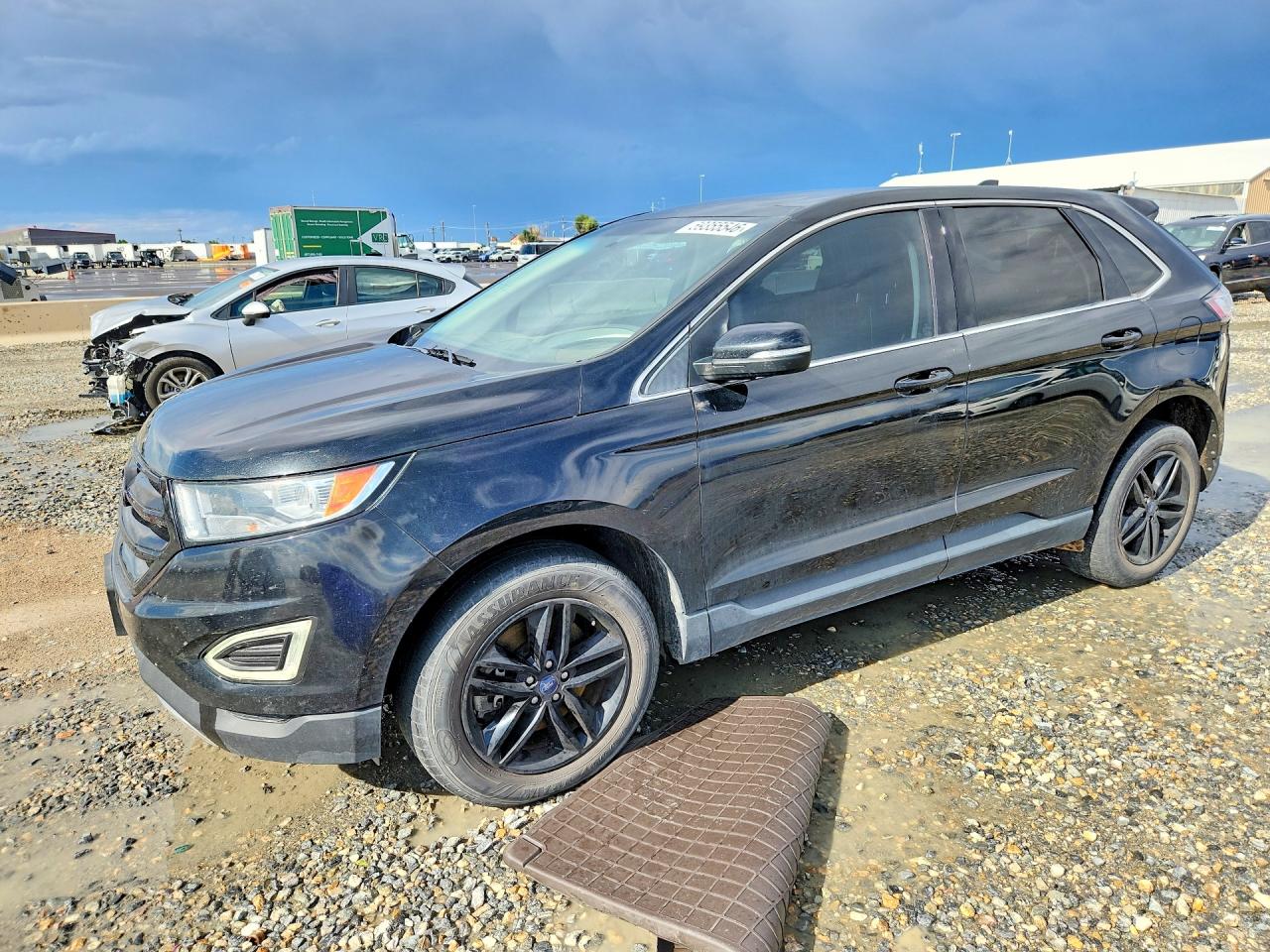 2015 Ford Edge Sel Черный vin: 2FMTK4J88FBB82519