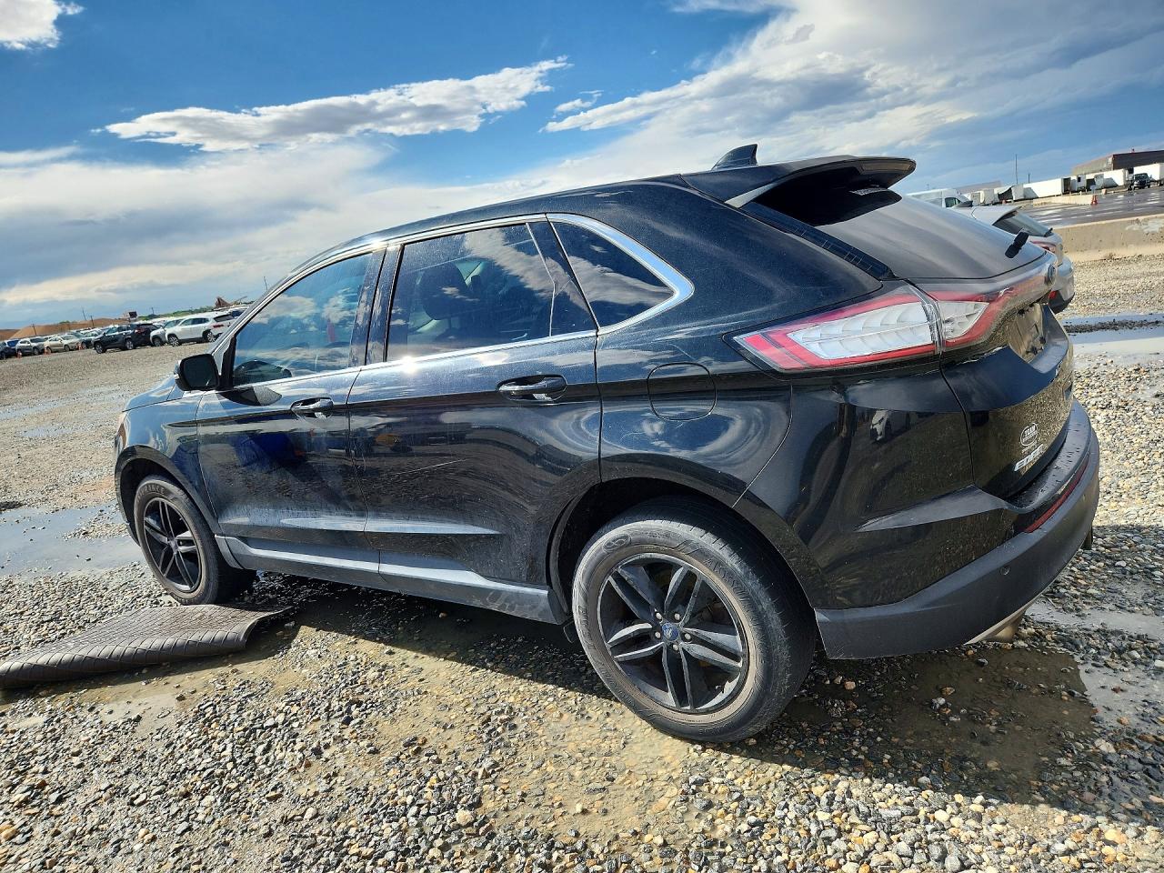 2015 Ford Edge Sel Черный vin: 2FMTK4J88FBB82519