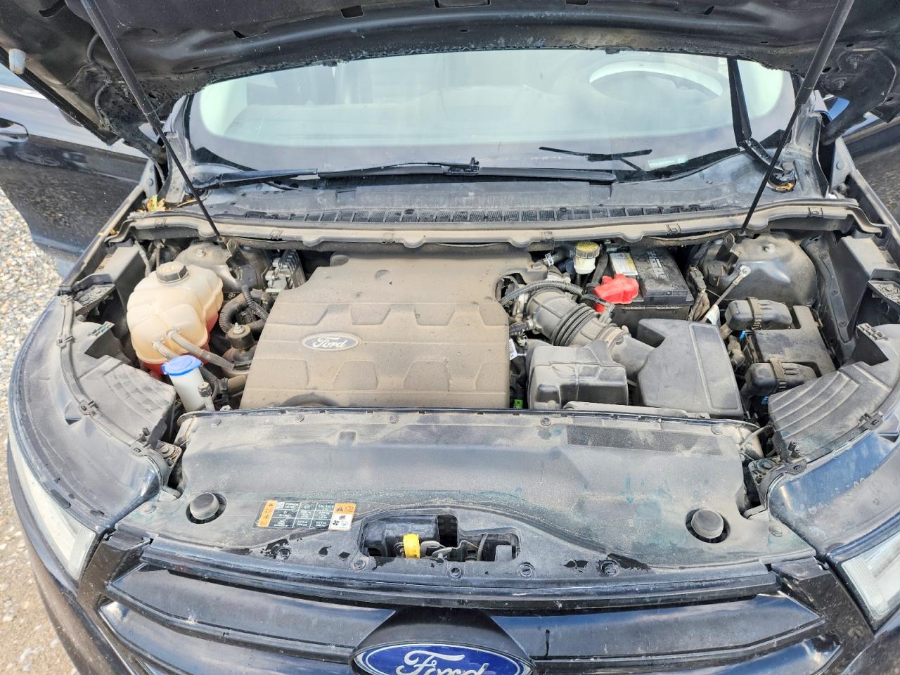 2015 Ford Edge Sel Черный vin: 2FMTK4J88FBB82519