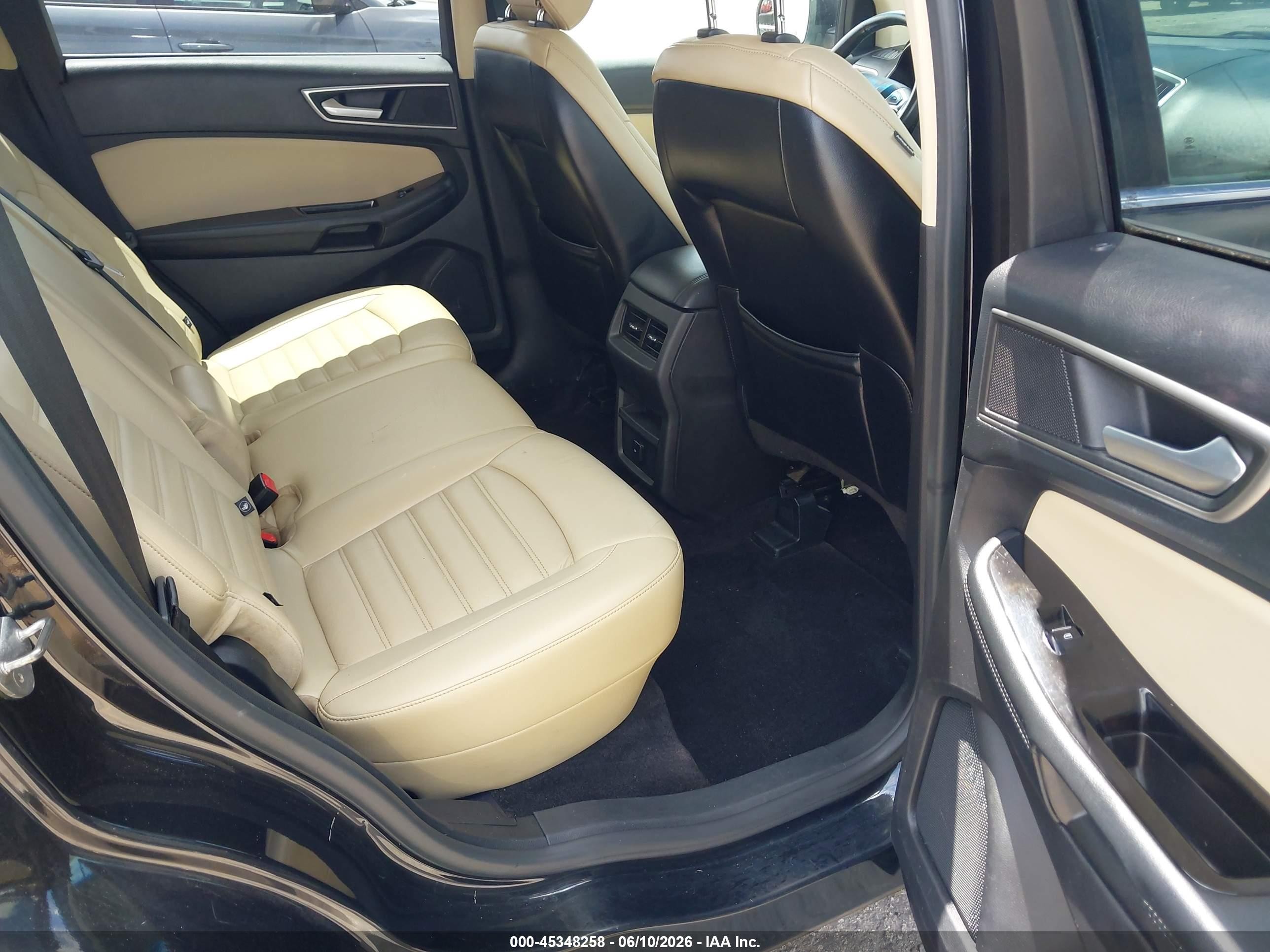 2015 Ford Edge Sel Black vin: 2FMTK4J88FBB84156