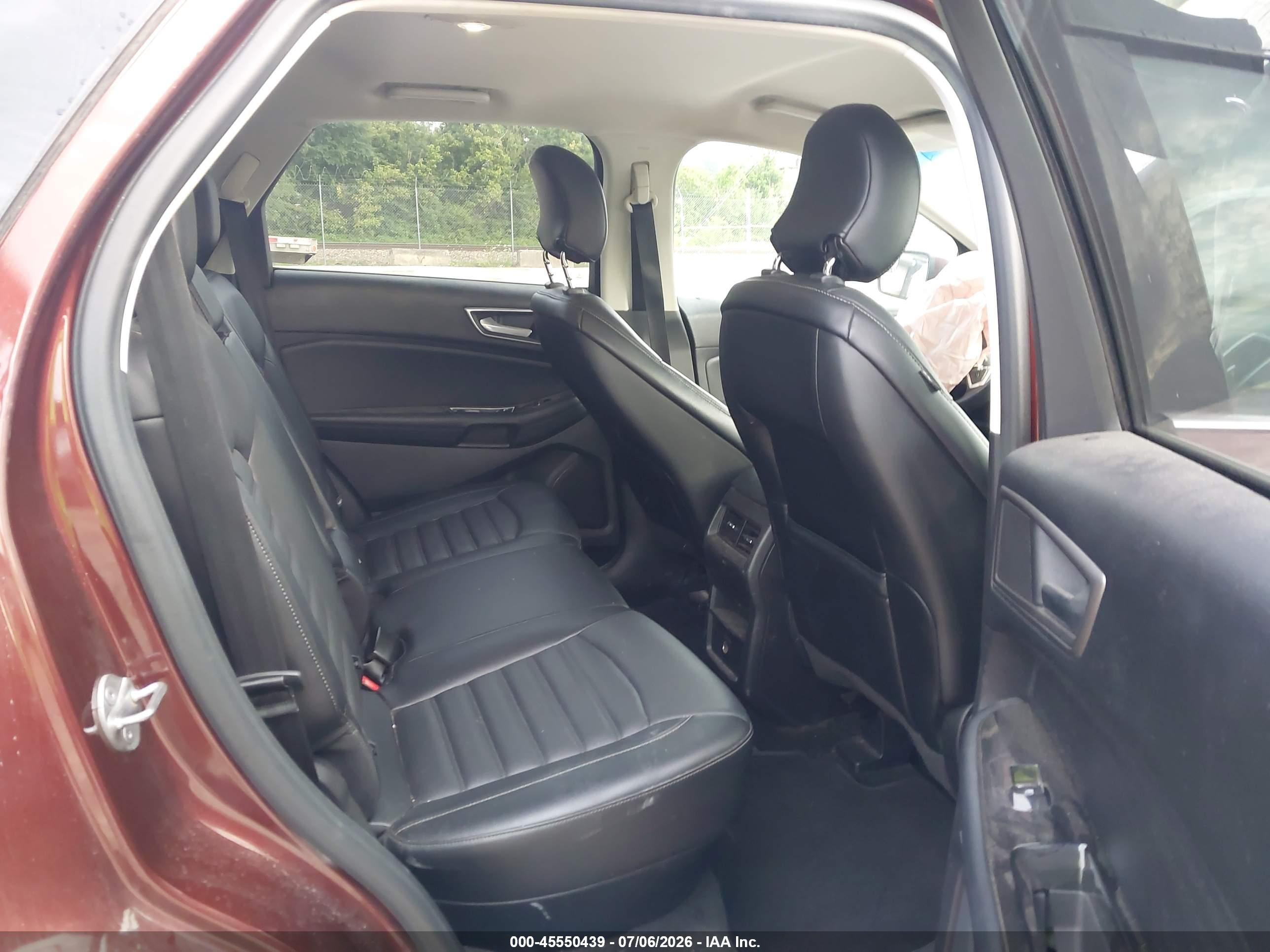 2015 Ford Edge Sel Бордовый vin: 2FMTK4J89FBB33216