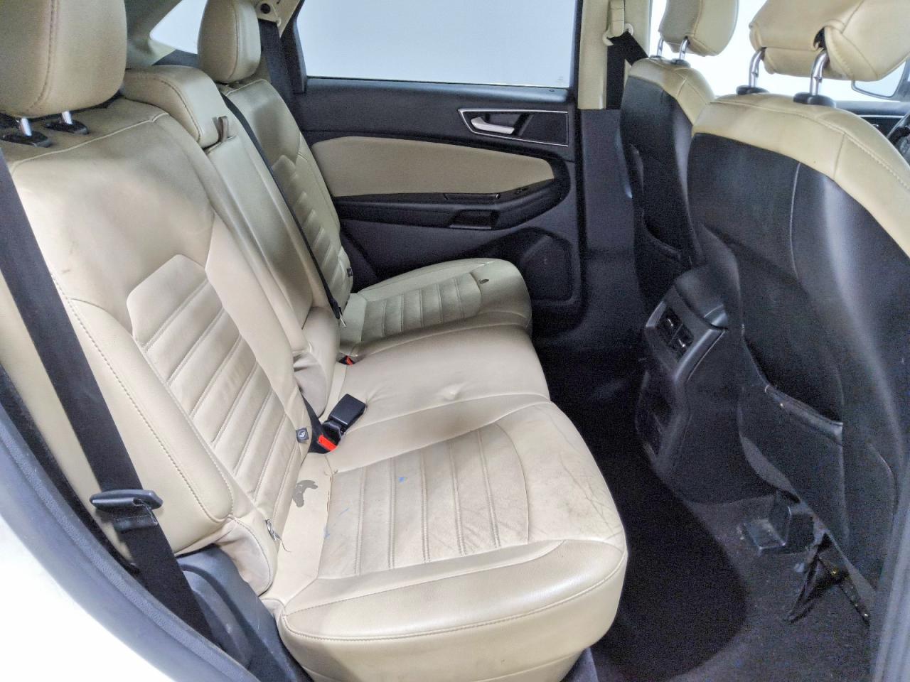 2015 Ford Edge Sel White vin: 2FMTK4J89FBC18508