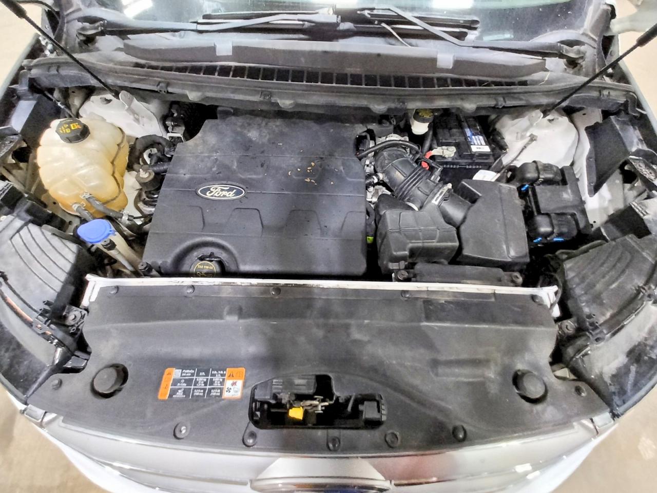 2015 Ford Edge Sel White vin: 2FMTK4J89FBC18508
