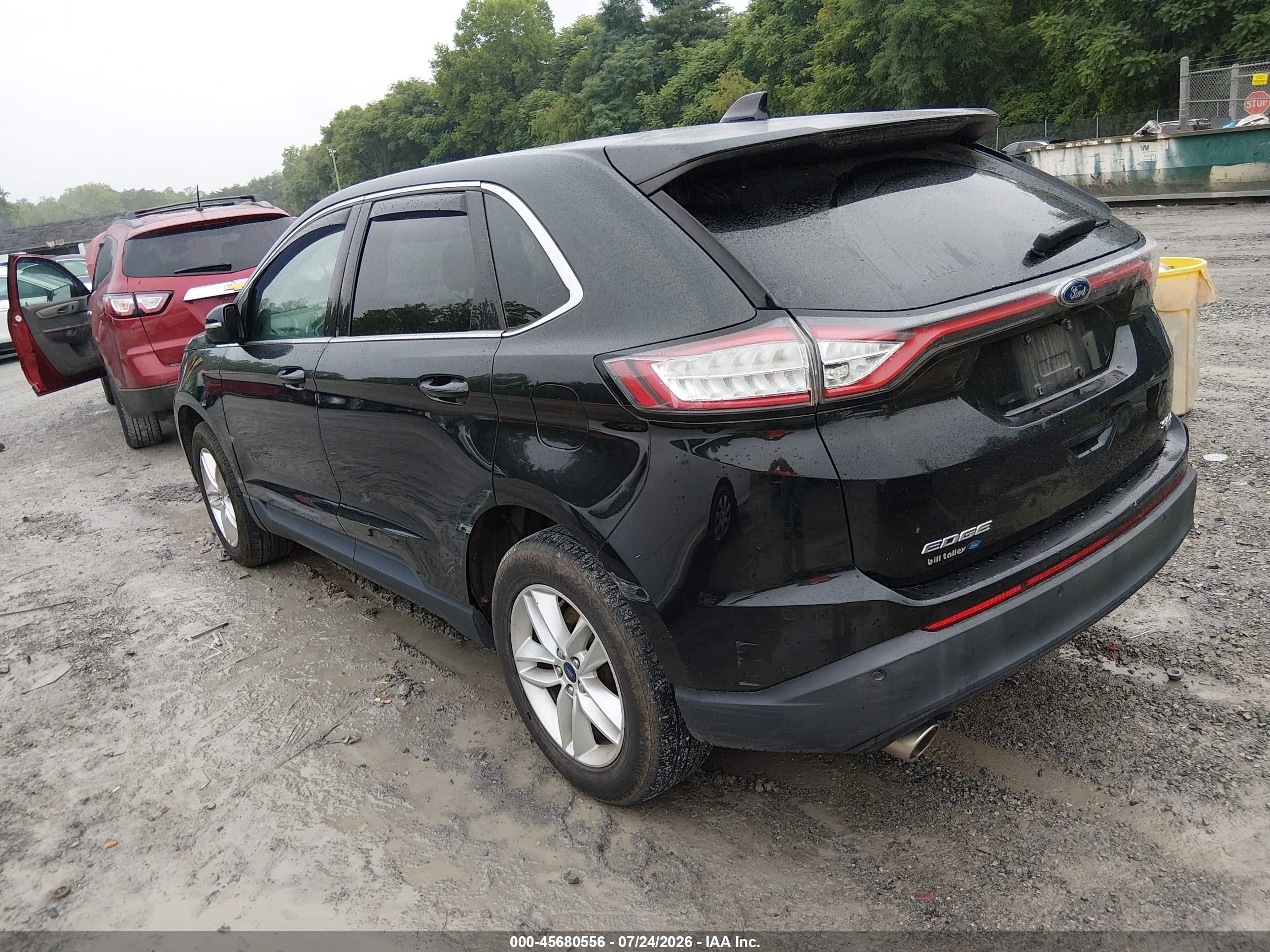 2015 Ford Edge Sel Black vin: 2FMTK4J89FBC18640