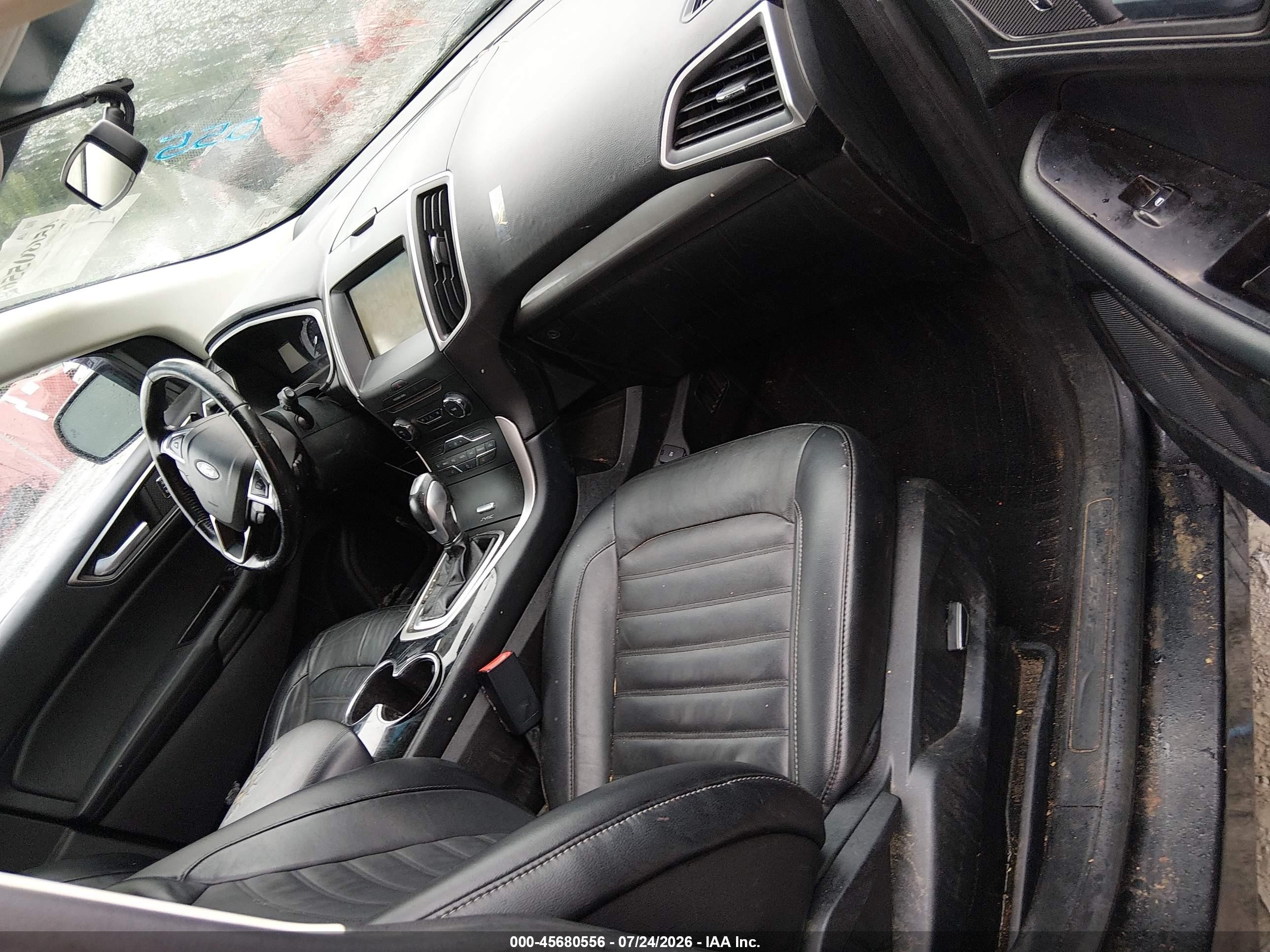 2015 Ford Edge Sel Black vin: 2FMTK4J89FBC18640