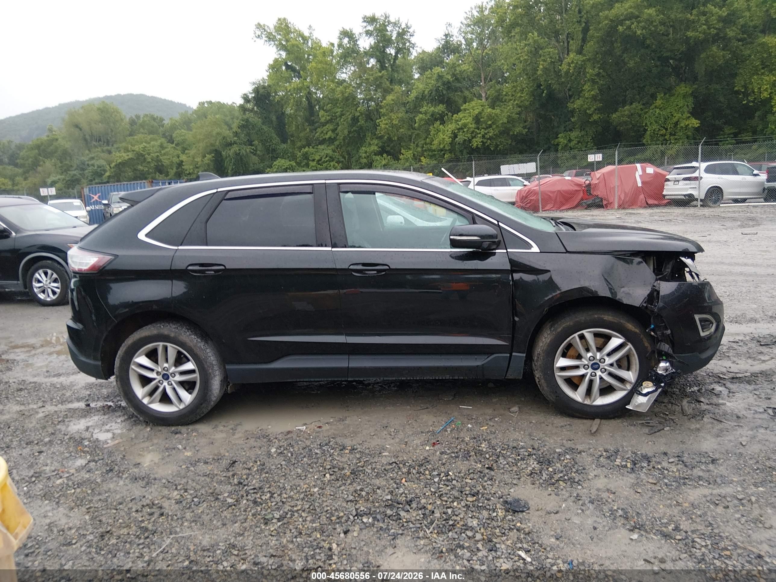 2015 Ford Edge Sel Black vin: 2FMTK4J89FBC18640