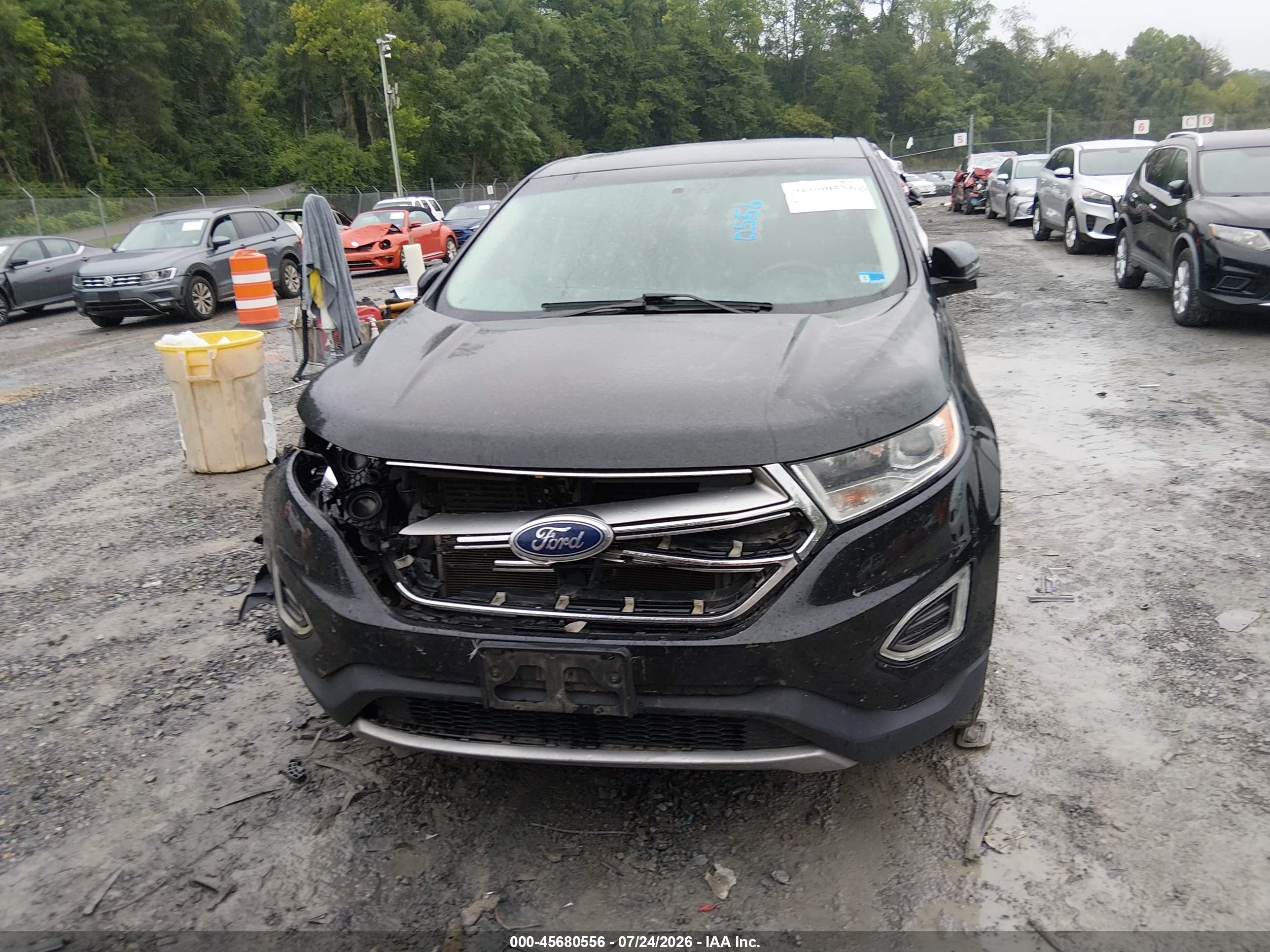 2015 Ford Edge Sel Black vin: 2FMTK4J89FBC18640