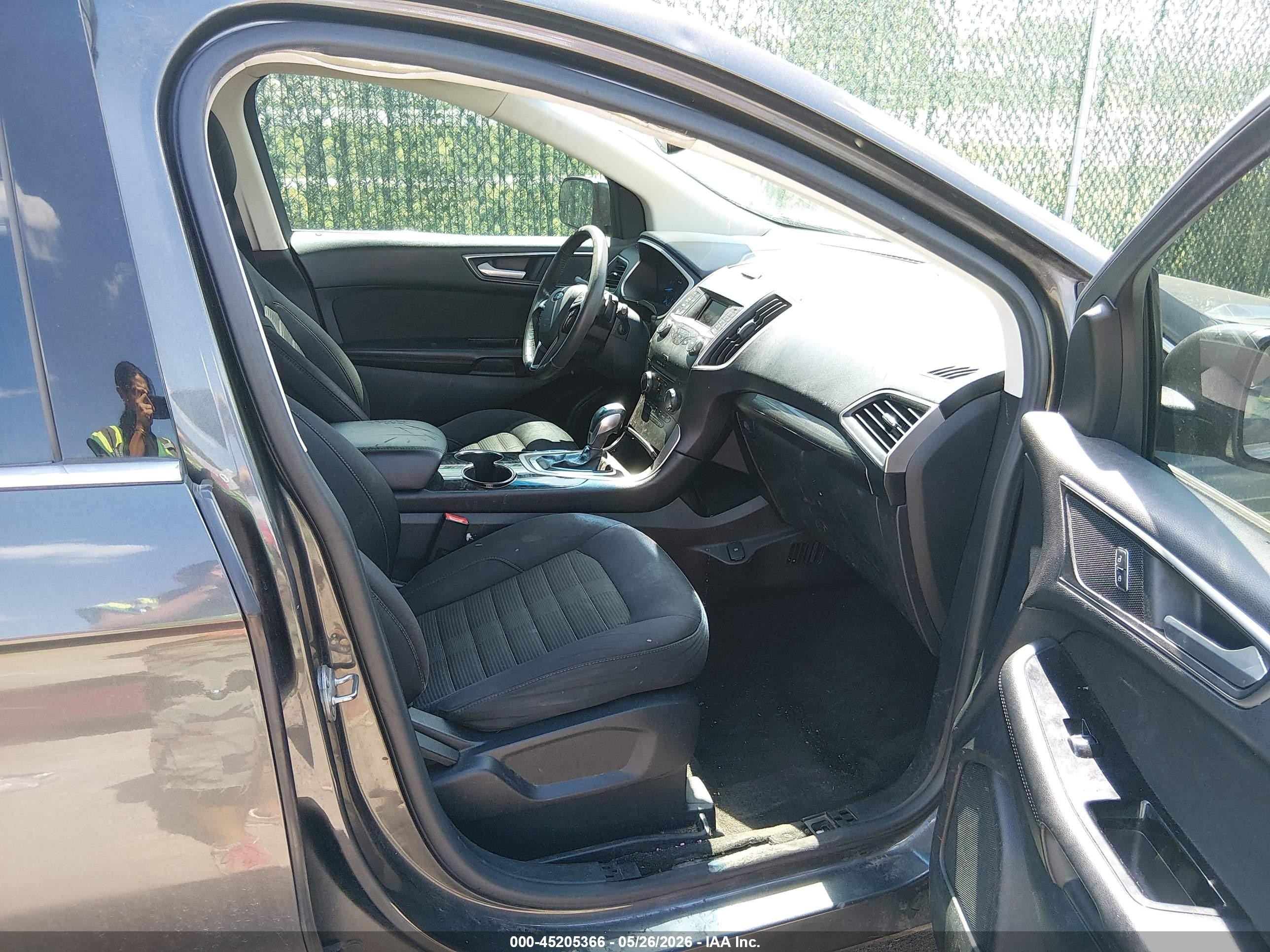 2015 Ford Edge Sel Gray vin: 2FMTK4J8XFBB16862