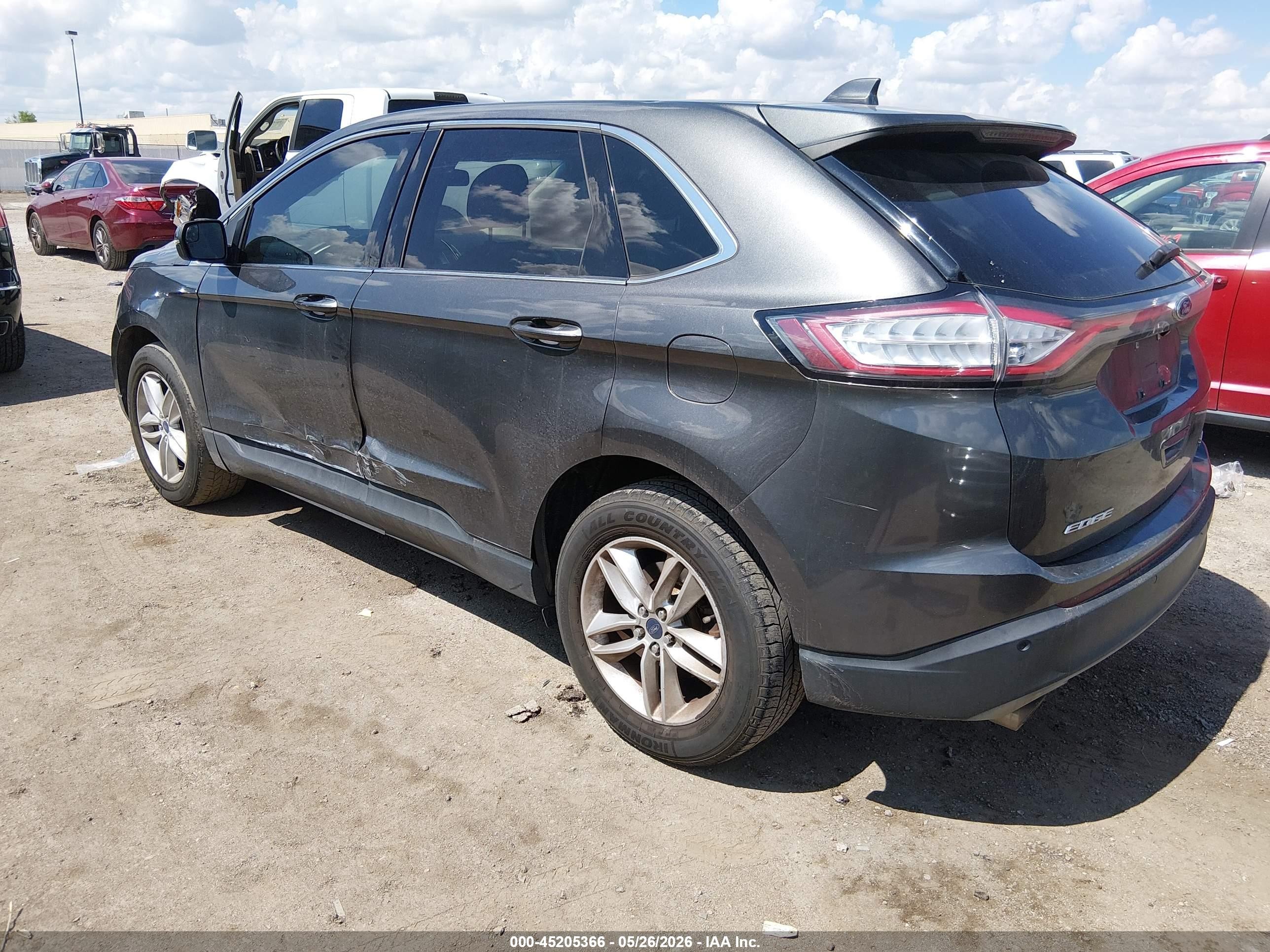 2015 Ford Edge Sel Gray vin: 2FMTK4J8XFBB16862