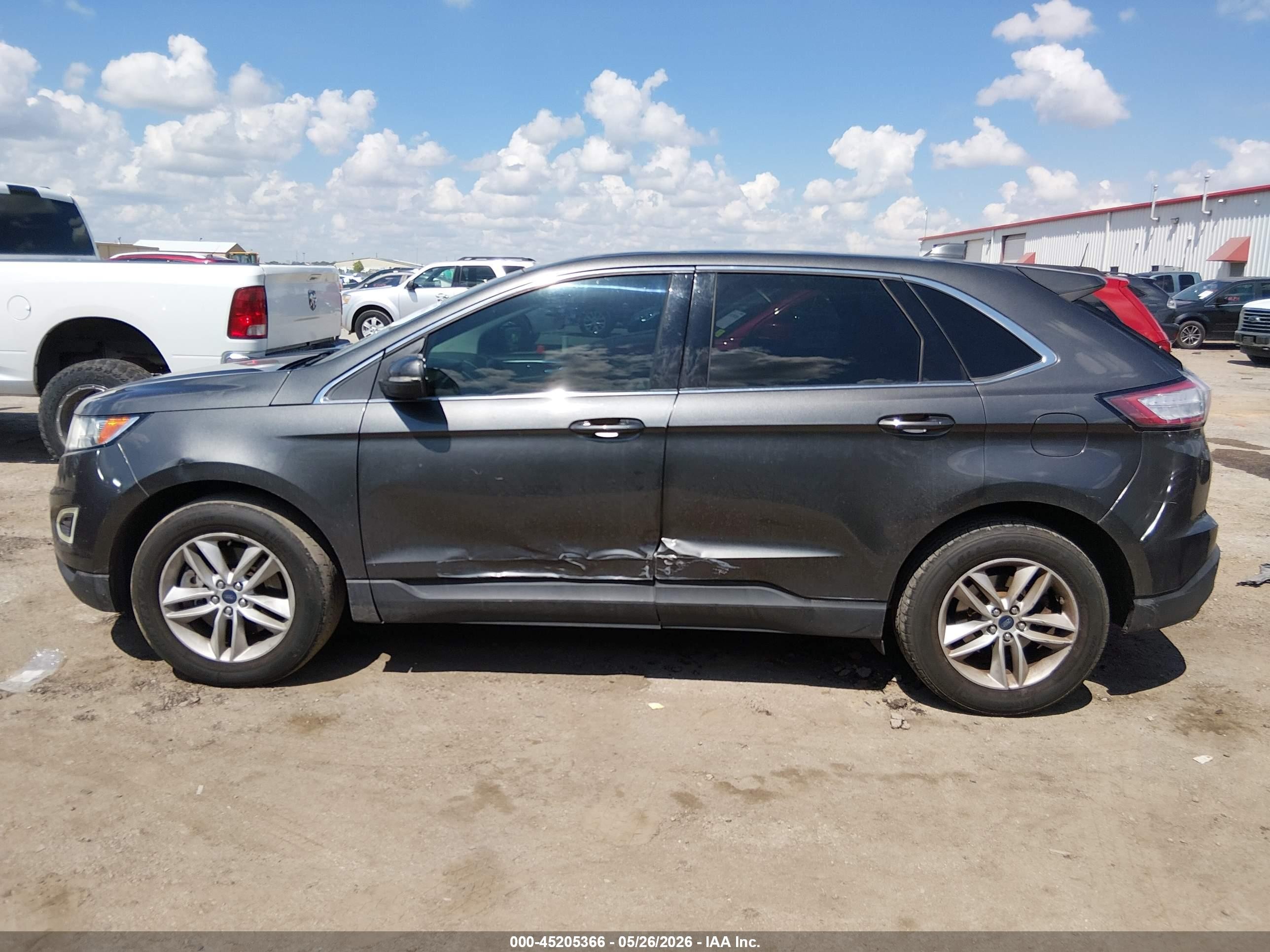 2015 Ford Edge Sel Gray vin: 2FMTK4J8XFBB16862