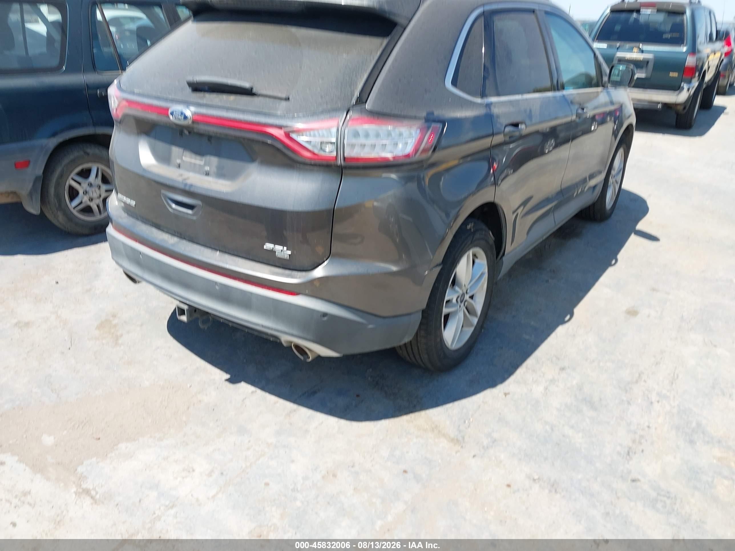 2015 Ford Edge Sel Gray vin: 2FMTK4J8XFBB22399