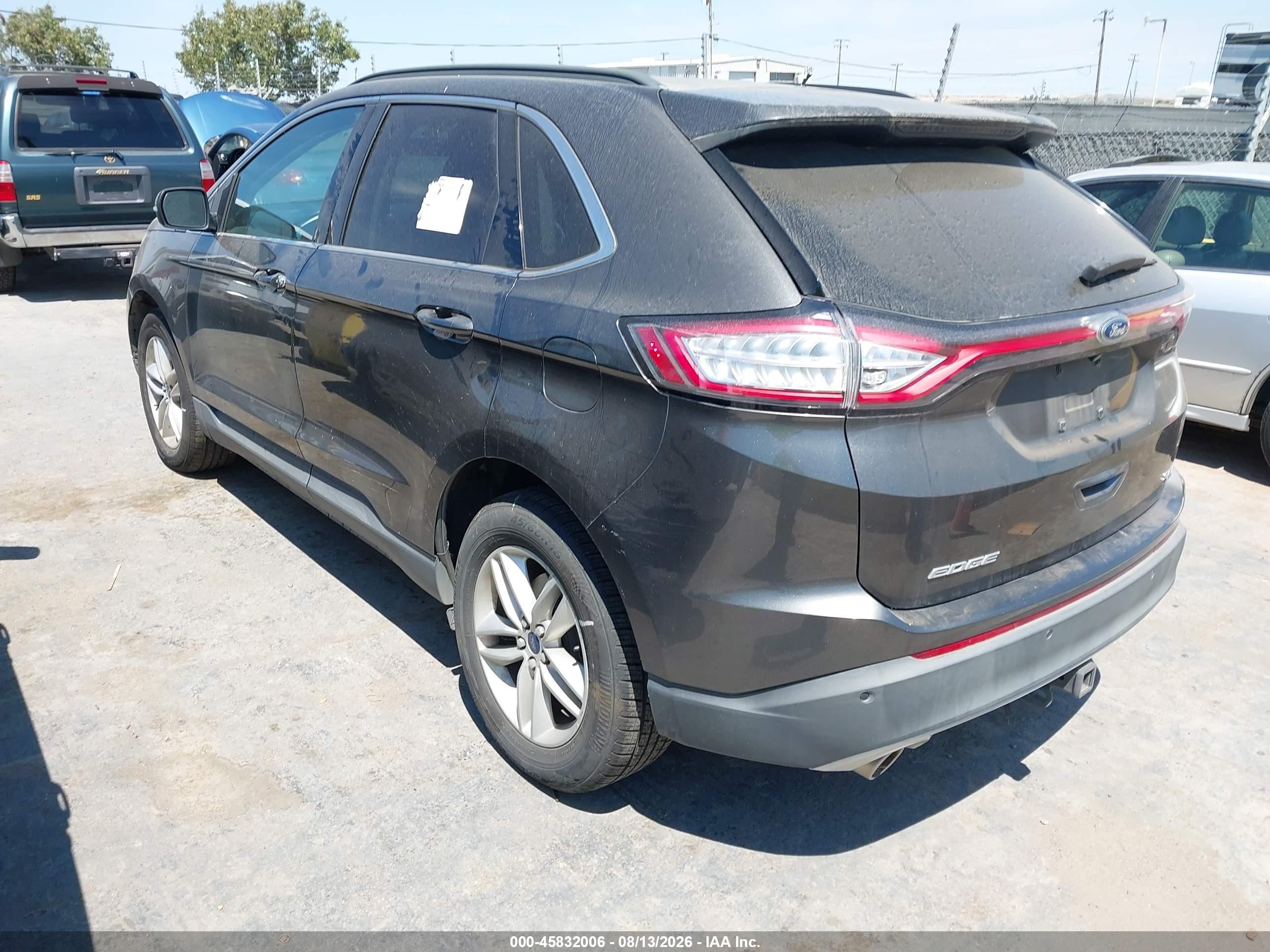 2015 Ford Edge Sel Gray vin: 2FMTK4J8XFBB22399