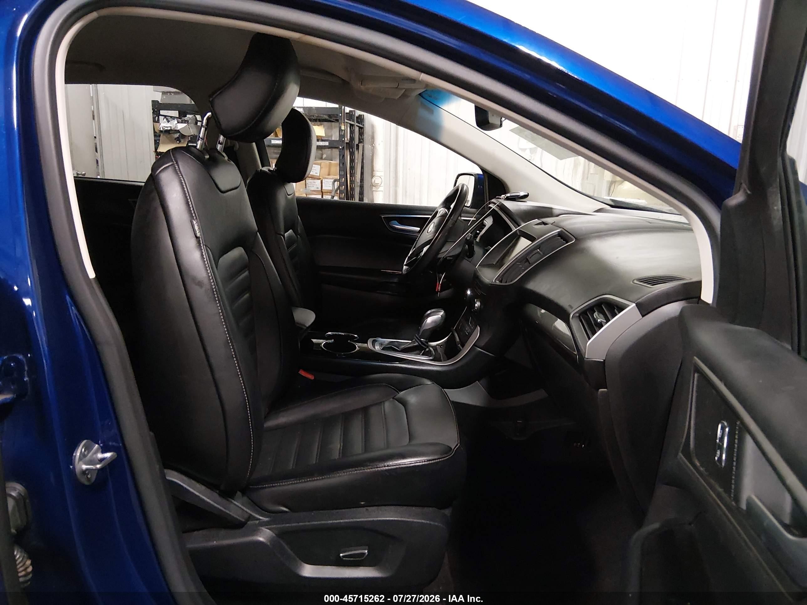 2015 Ford Edge Sel Blue vin: 2FMTK4J8XFBC10238