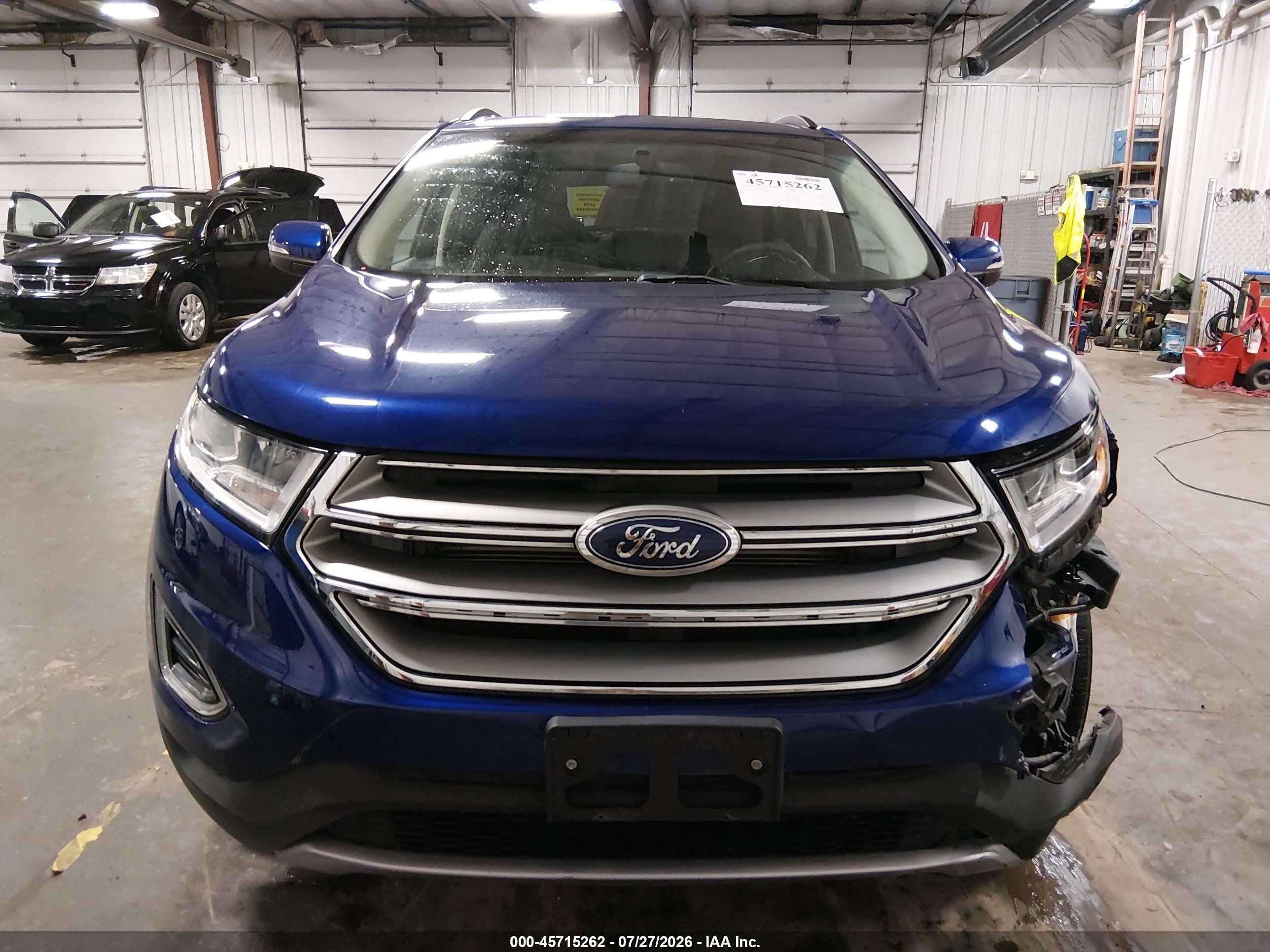 2015 Ford Edge Sel Blue vin: 2FMTK4J8XFBC10238