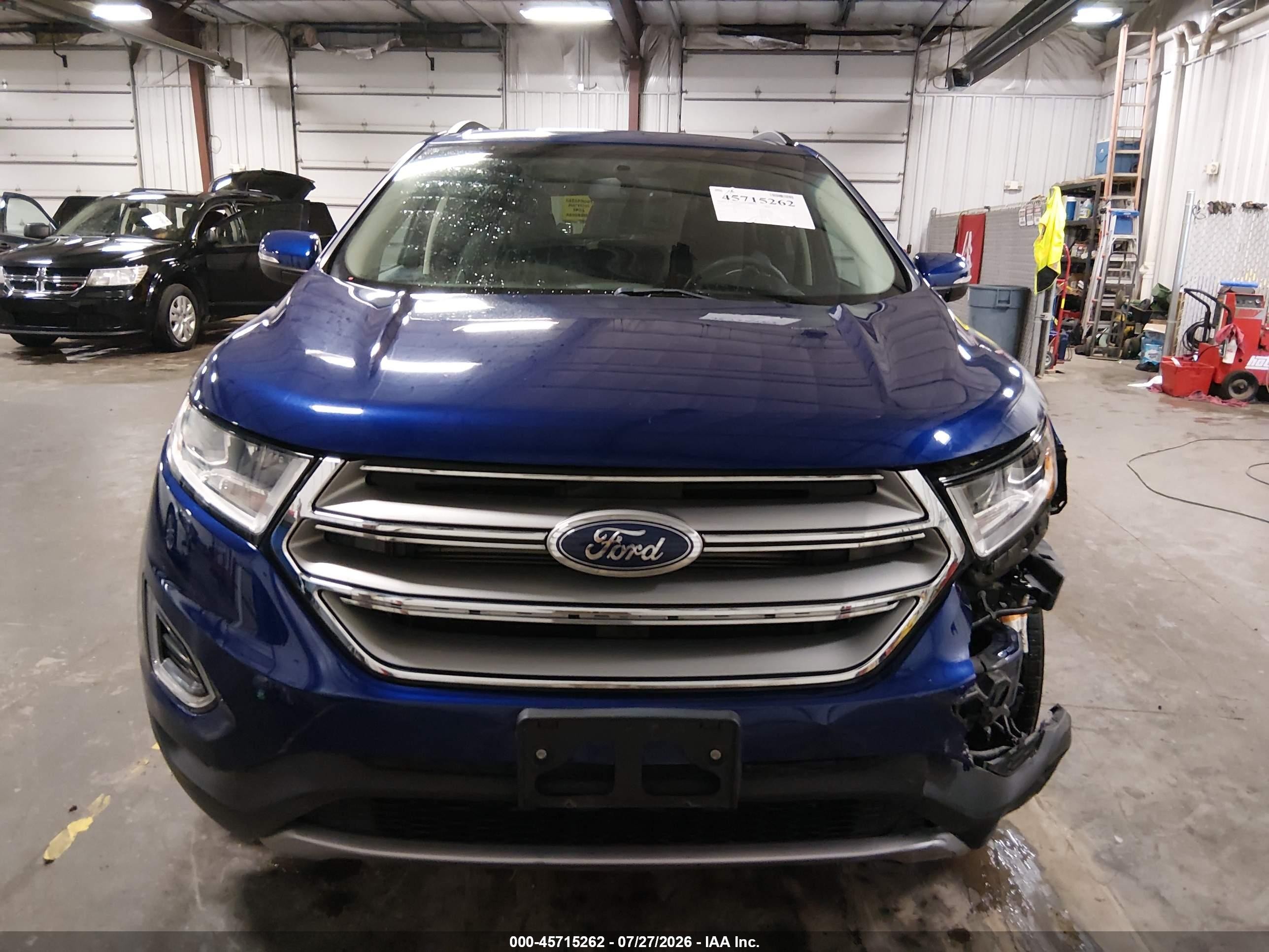 2015 Ford Edge Sel Blue vin: 2FMTK4J8XFBC10238