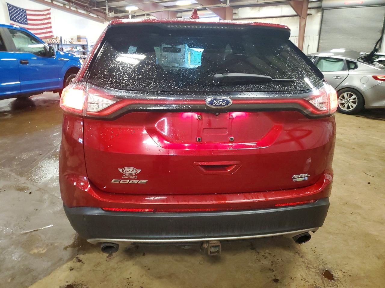 2015 Ford Edge Sel Red vin: 2FMTK4J90FBB15695