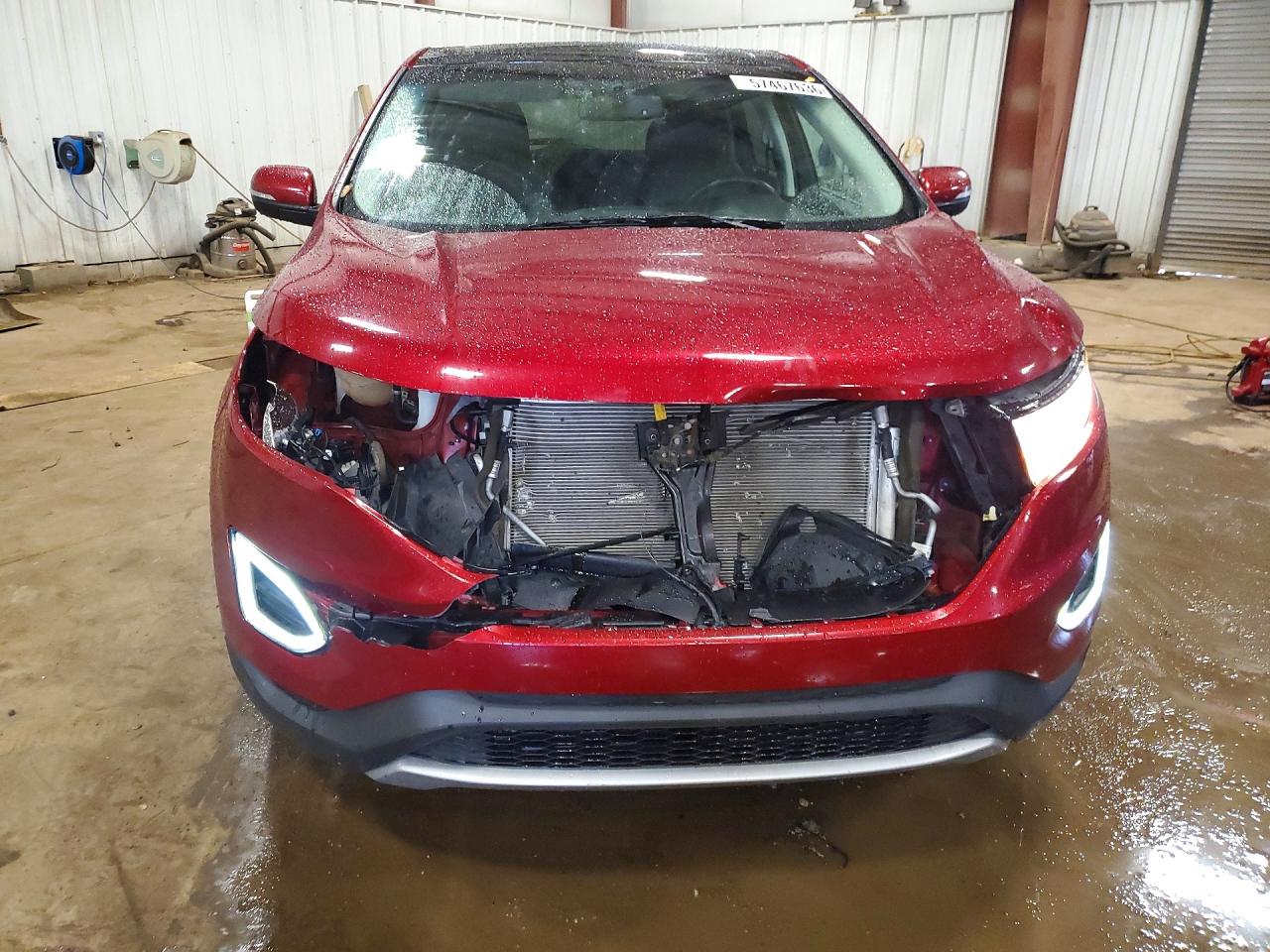 2015 Ford Edge Sel Red vin: 2FMTK4J90FBB15695
